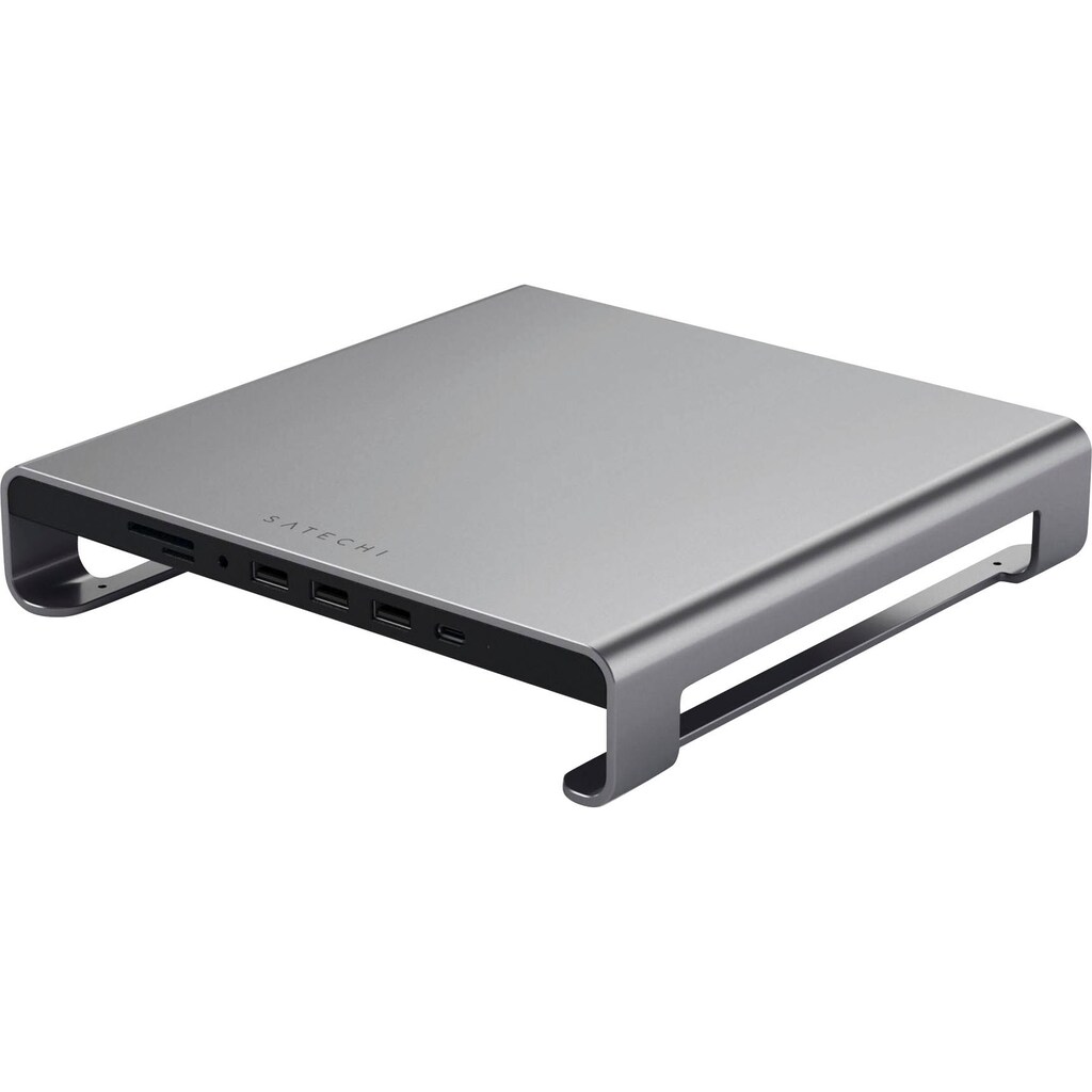 Satechi Halterung »Type-C Aluminum Monitor Stand Hub für iMac«, (1 St.)