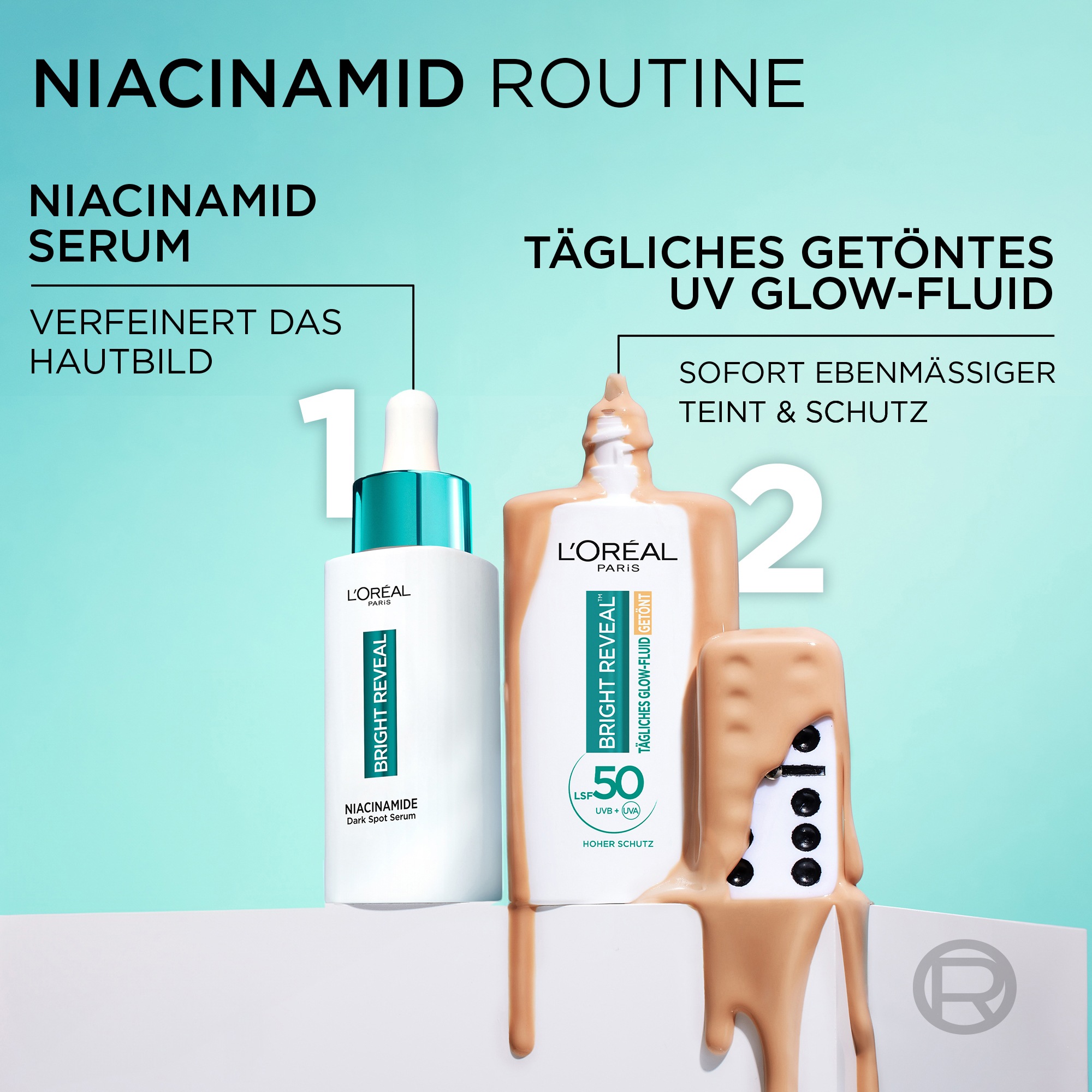 L'ORÉAL PARIS After Sun-Lotion »L'Oréal Paris Bright Reveal Tägliches Glow-Fluid Getönt Mittel«
