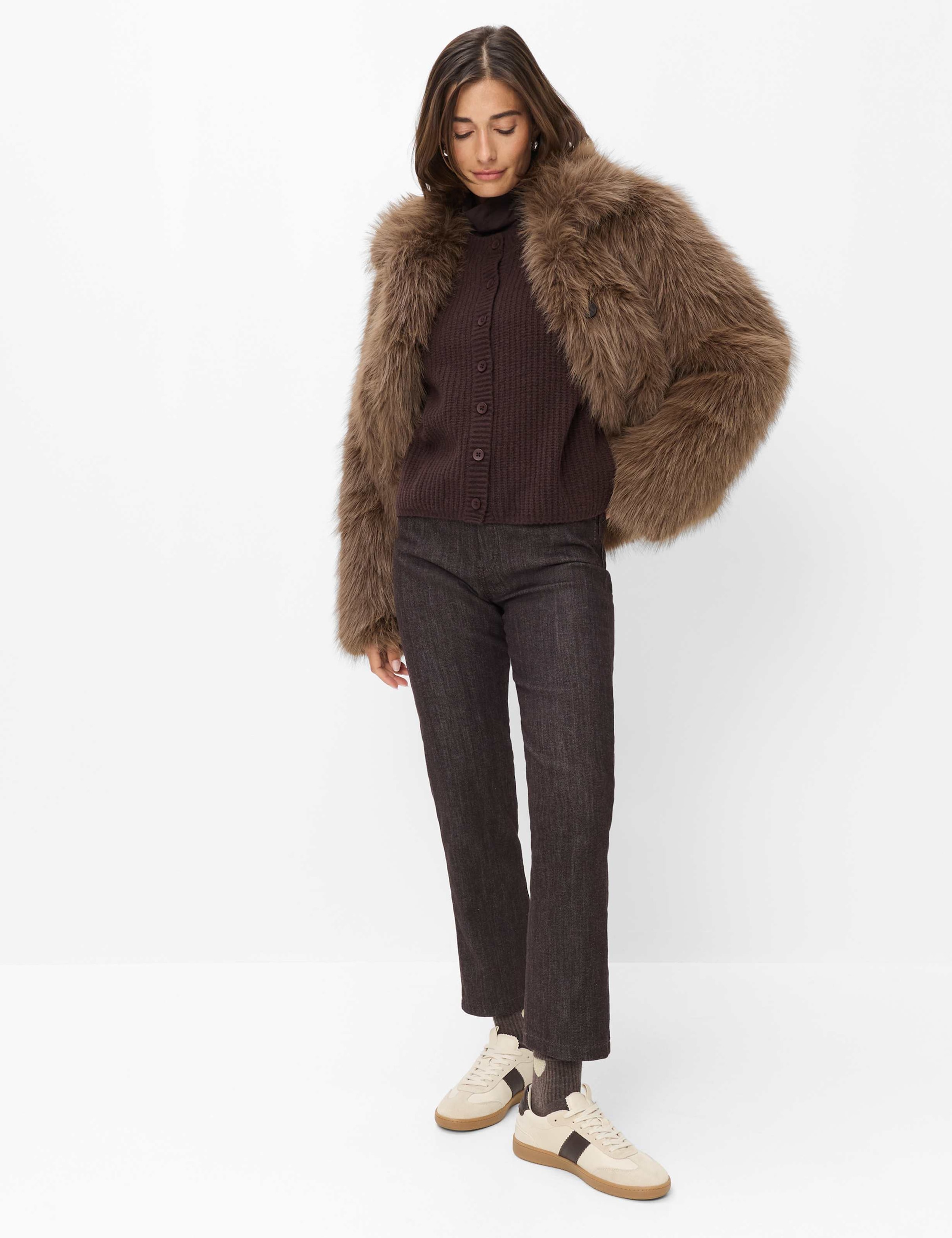 Brax Rundhalspullover »Style ELISA« Cosy Cotton: Pullunder im Baumwolle-Wollmix