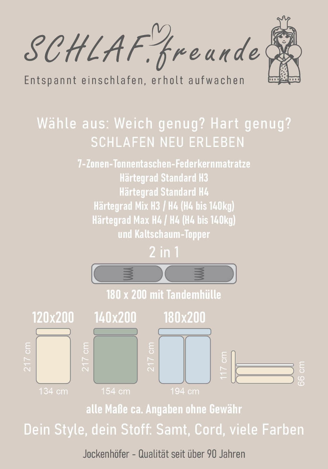 Boxspringbett JOCKENHÖFER GRUPPE "Amy", hellgrau 426, 29, L:217cm, Bezug Bett: Cordstoff (100% Polyester);Topper und Matratzenspiegel: 100% Polyester, Komplettbetten, Boxspringbett, mit Bettkasten und Kaltschaum-Topper, erhältlich in 120, 140 & 180cm 6