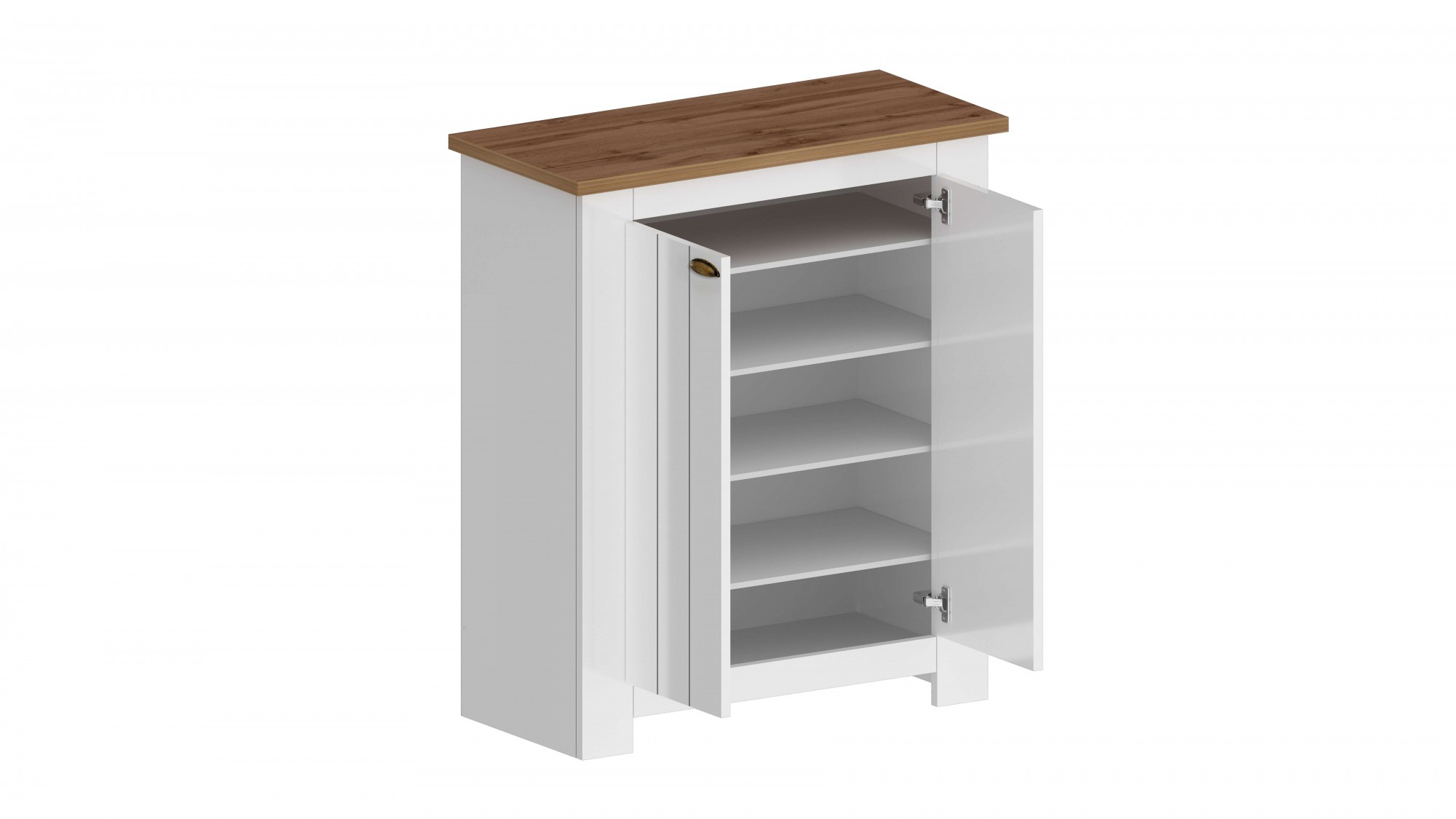 Thumbnail - Home affaire Schuhschrank "FIGO, Made in Italy – Schuhkommode,Schuhregal für ca. 20 Paar Schuhe" 1 Stk. tlg. 4-Türig, Si...