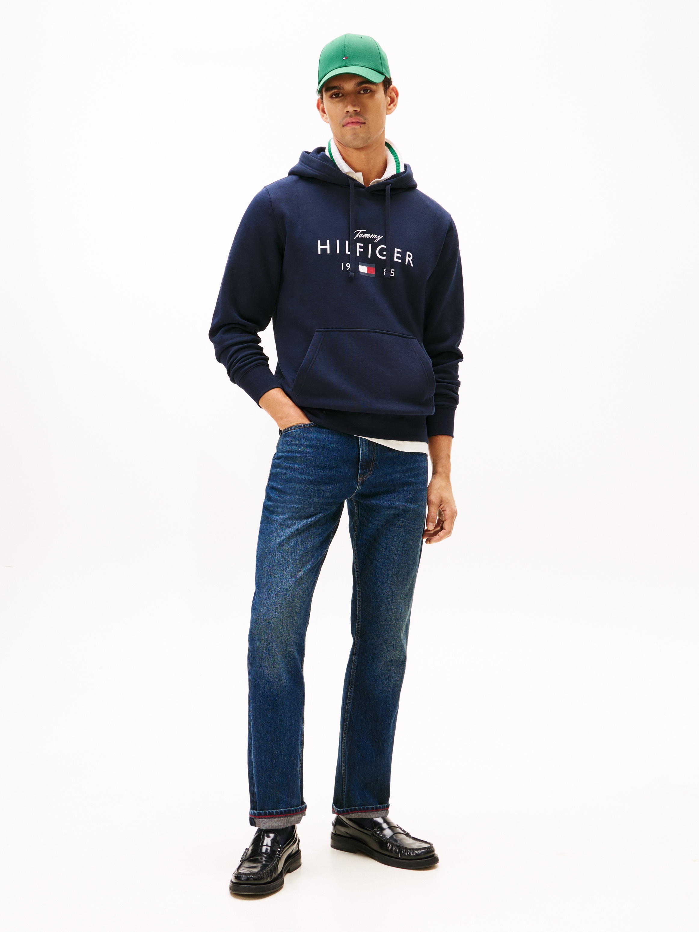 Tommy Hilfiger Hoodie »BRAND LOVE BIG HILFIGER«, mit Logo-Grafik, normale Passform
