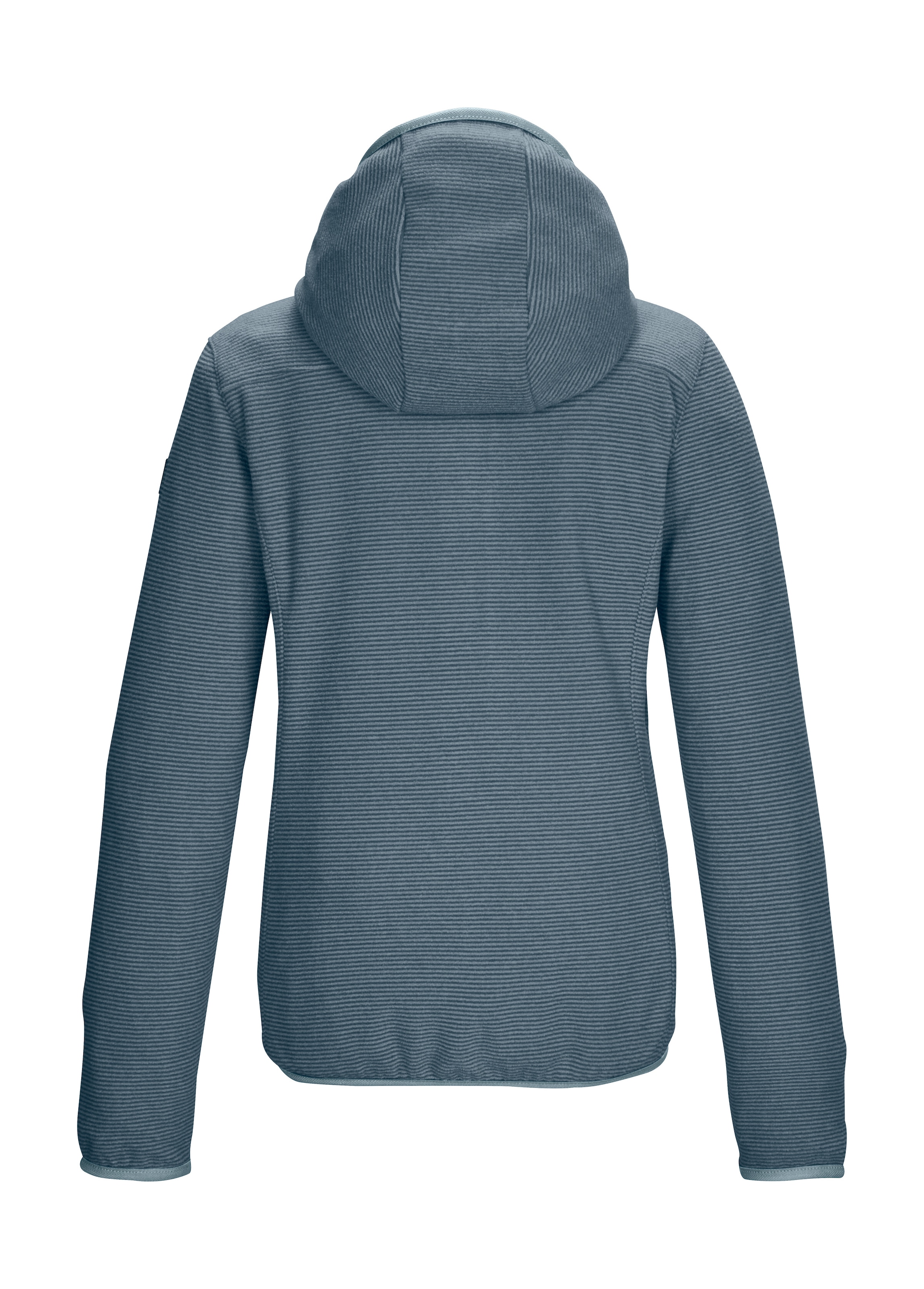 Killtec Fleecejacke »KOW 245 GRLS FLC JCKT«, Gestreifte Fleecejacke mit Kapuze, Kinnschutz und elastischen Bündchen