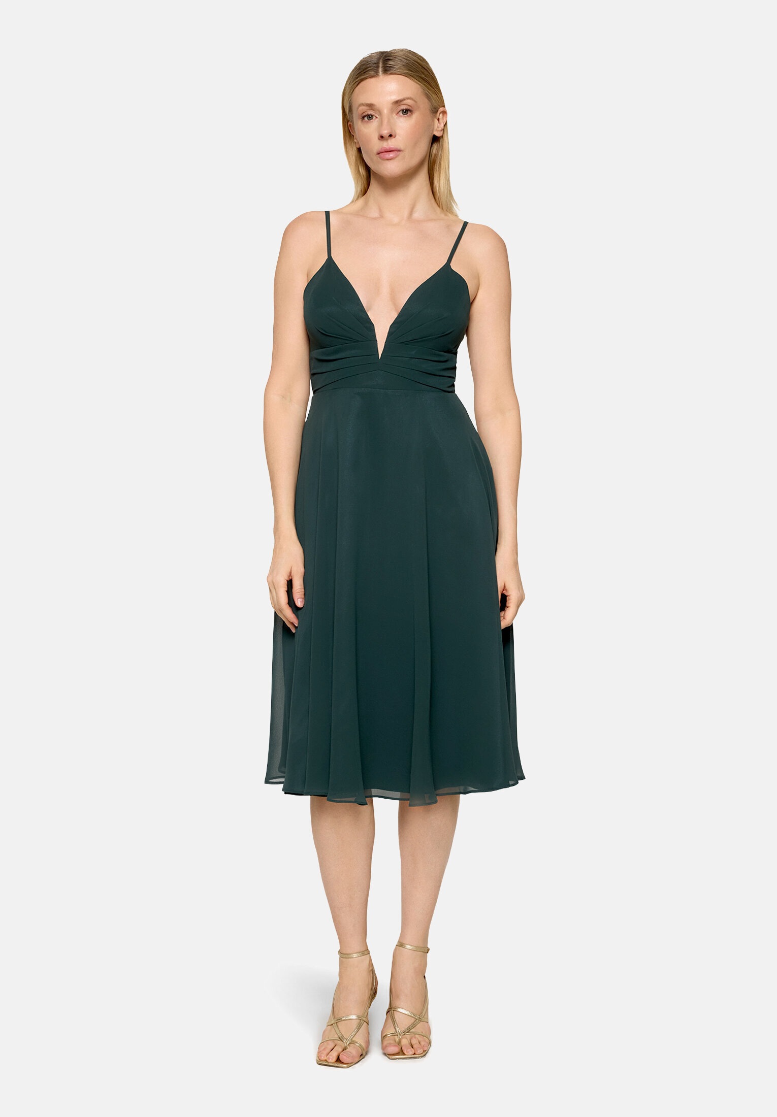 Vera Mont Chiffonkleid »Damen mit V-Ausschnitt« Ohne Tasche