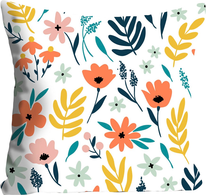 queence Dekokissen »Jasmine«, mit bunten Blumen