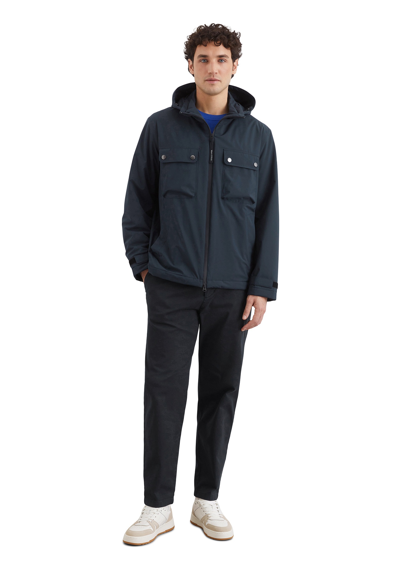Marc O'Polo Outdoorjacke »mit abnehmbarer Kapuze«, mit Kapuze