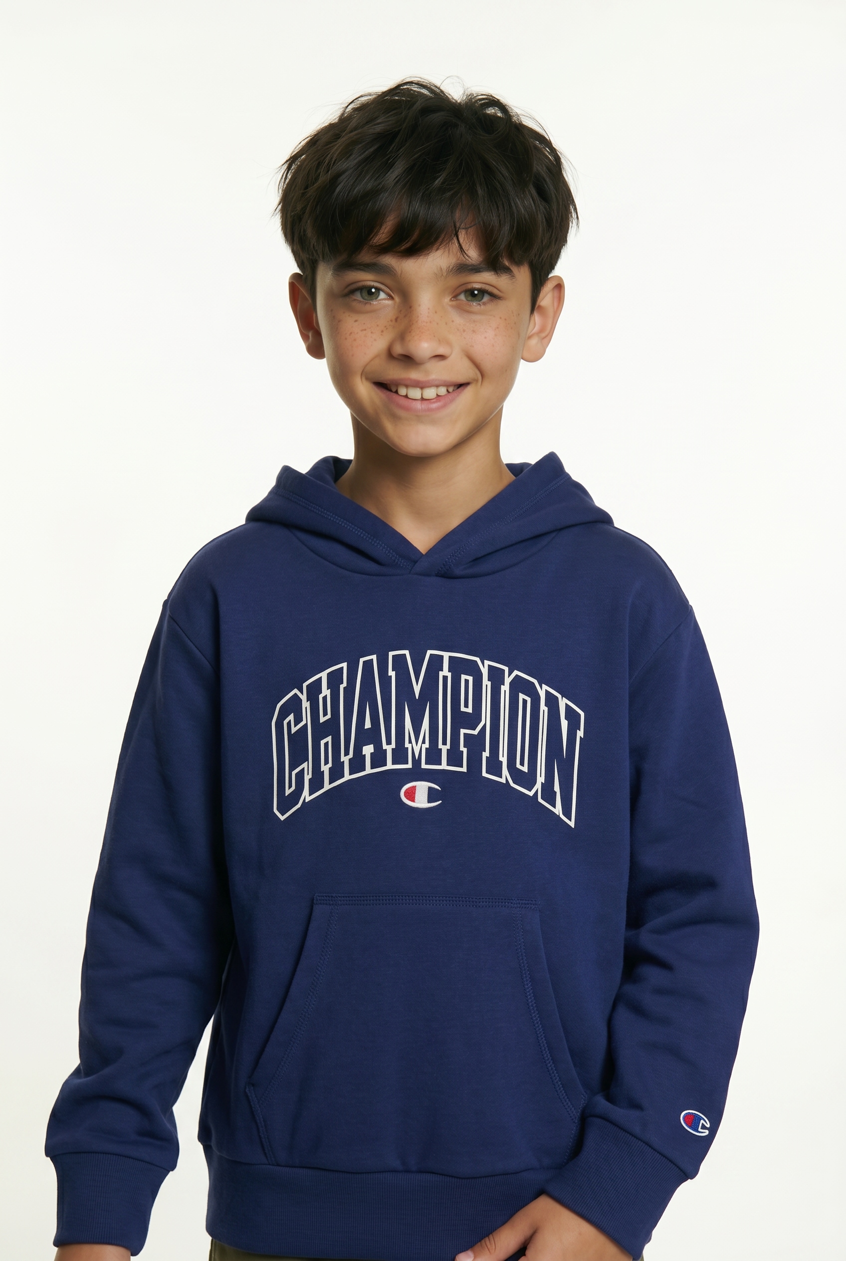 Champion Kapuzensweatshirt , aus Baumwolle und Polyester, in den Größen S bis XXL
