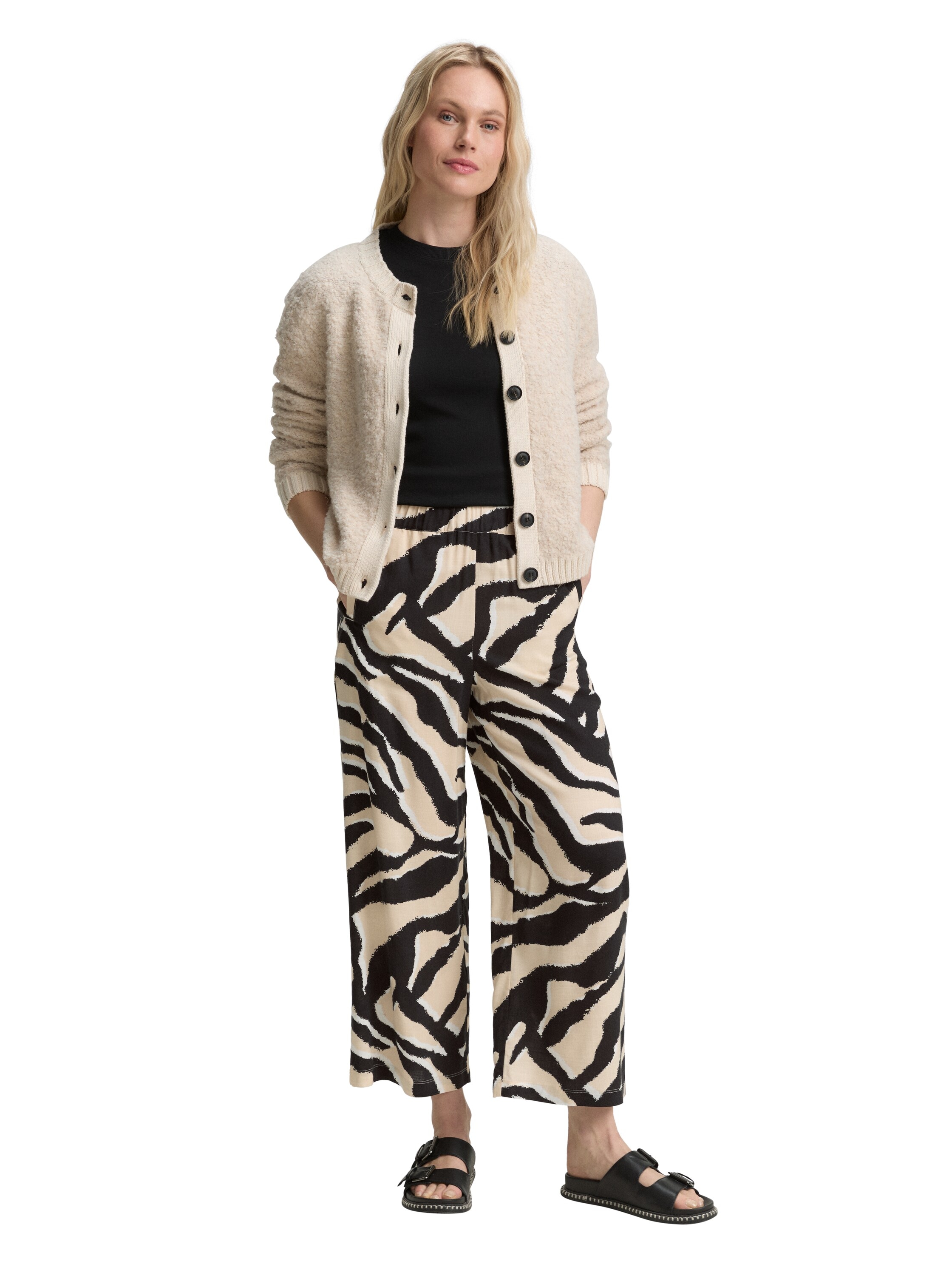 TOM TAILOR Culotte, Sommerhose mit All-Over Print