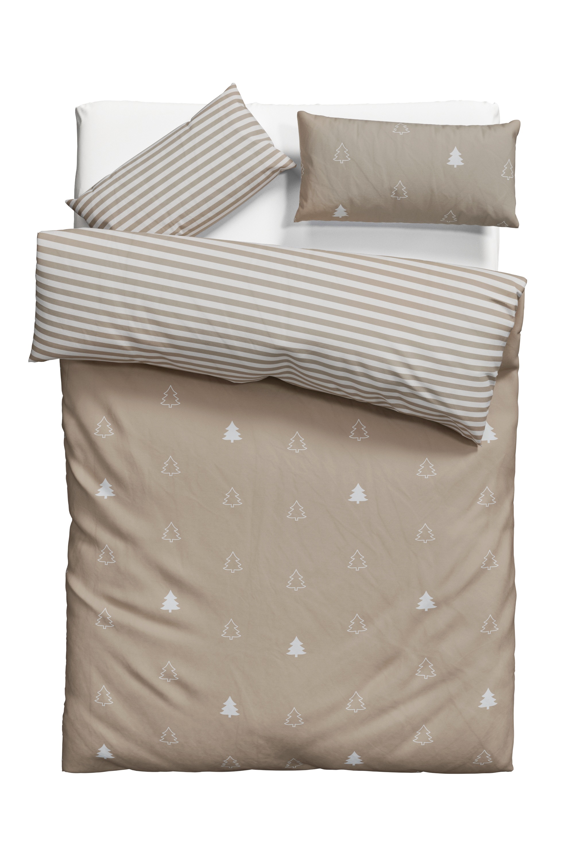 OTTO home Wendebettwäsche "JULIE" 2 tlg. Bettwäsche mit Tannenbäumen, Baumw günstig online kaufen