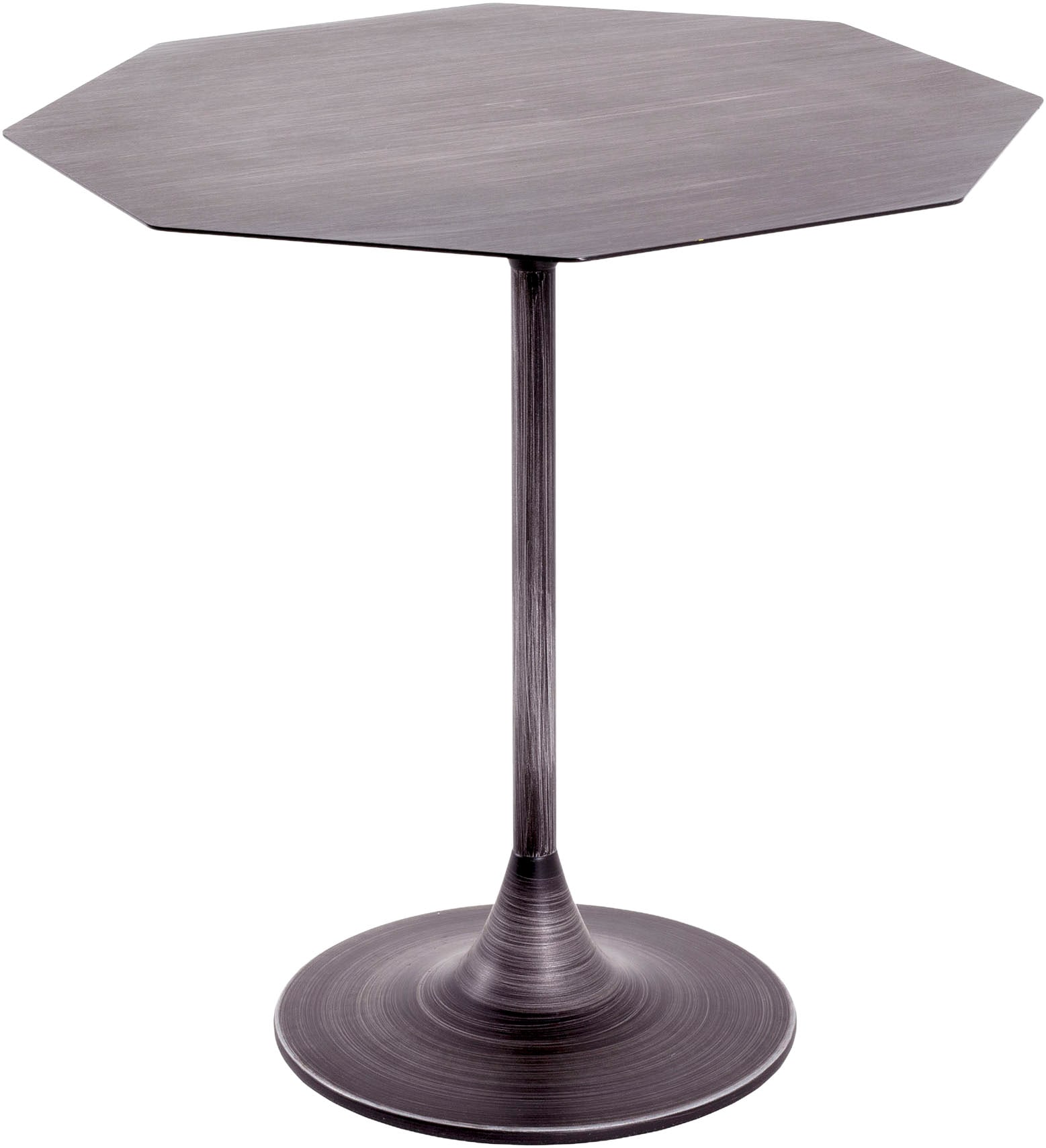 HAKU Beistelltisch "Sofatisch, Wohnzimmertisch" 1 Stk. tlg. achteckig - aus Metall Schwarz B/T/H 45/45/47 cm