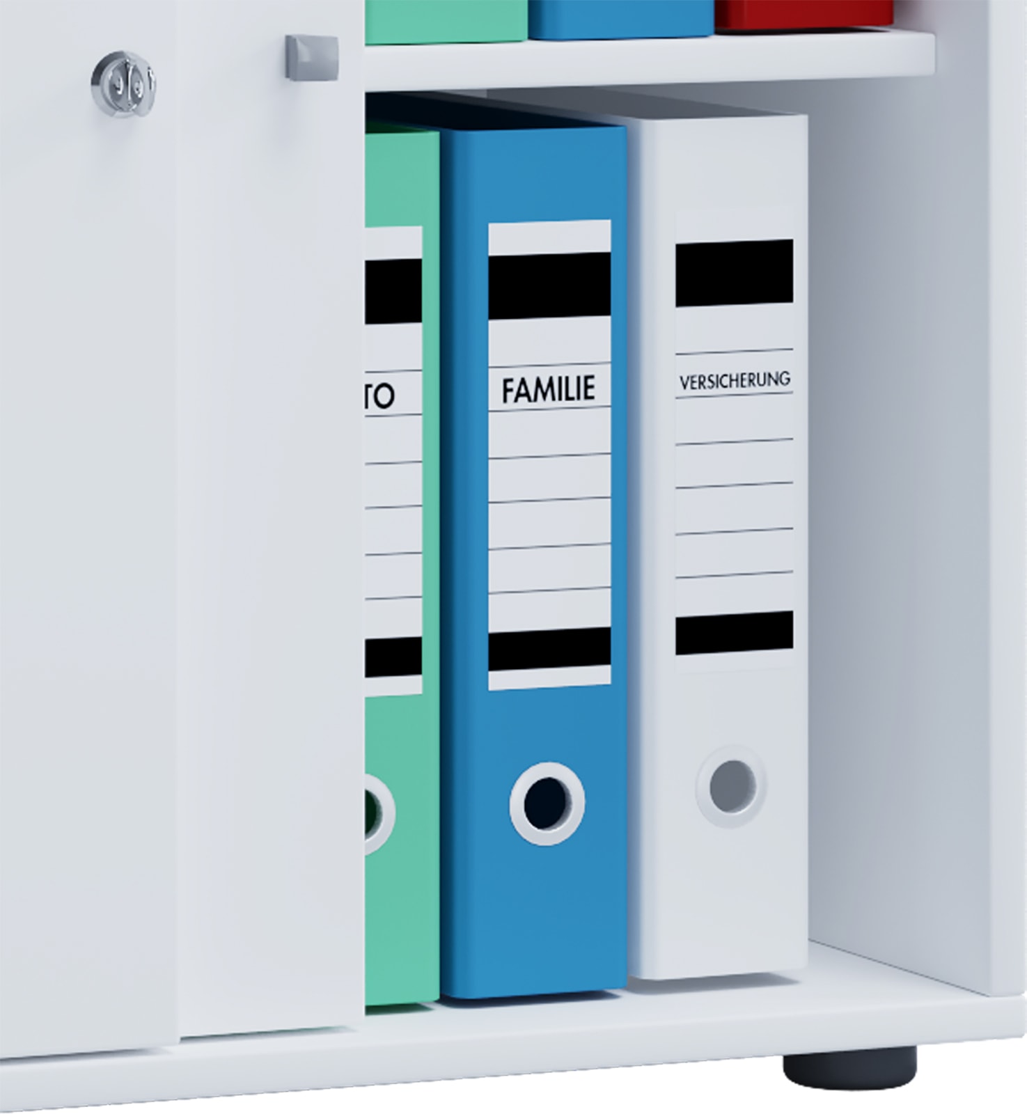 VCM Aktenschrank »VCM Büroschrank mit 2 Fächern | moderner Aktenschrank mit Schiebetüren | Maße ca. B. 70 x H. 73 x T. 37 cm ¿ Lona 2-Fach«, (1 St.)