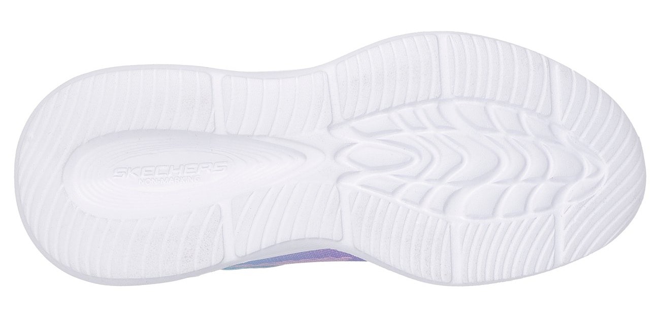 Skechers Sneaker »SKECHERS SOLA GLOW LIGHTS«, Slip-OnSneaker, Blink,-Klettverschluss, Größenschablone zum Download