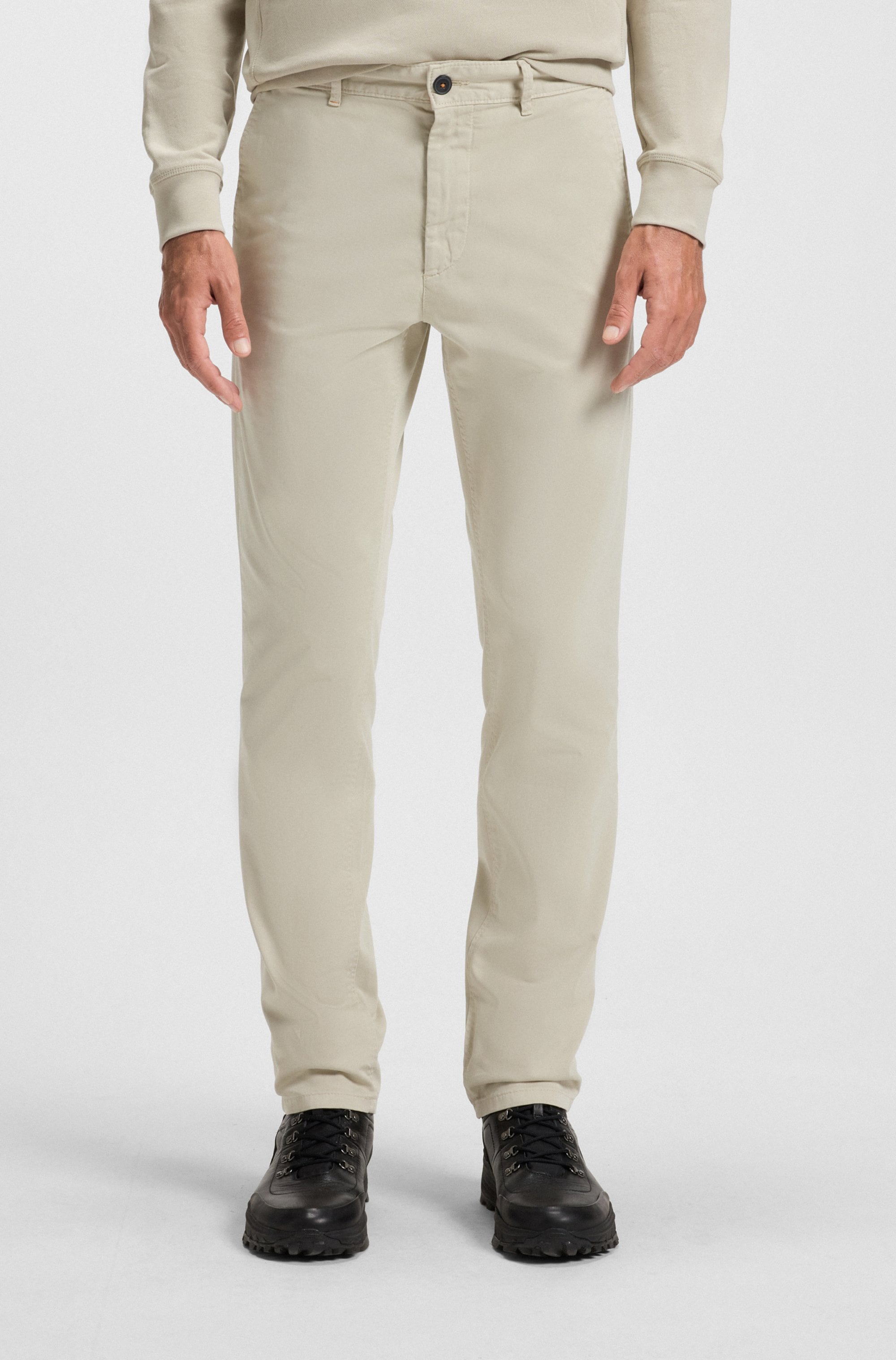 BOSS ORANGE Chinohose "Slim-fit" Aus komfortabler Stretch-Baumwolle und mit praktischen Gesäßtaschen