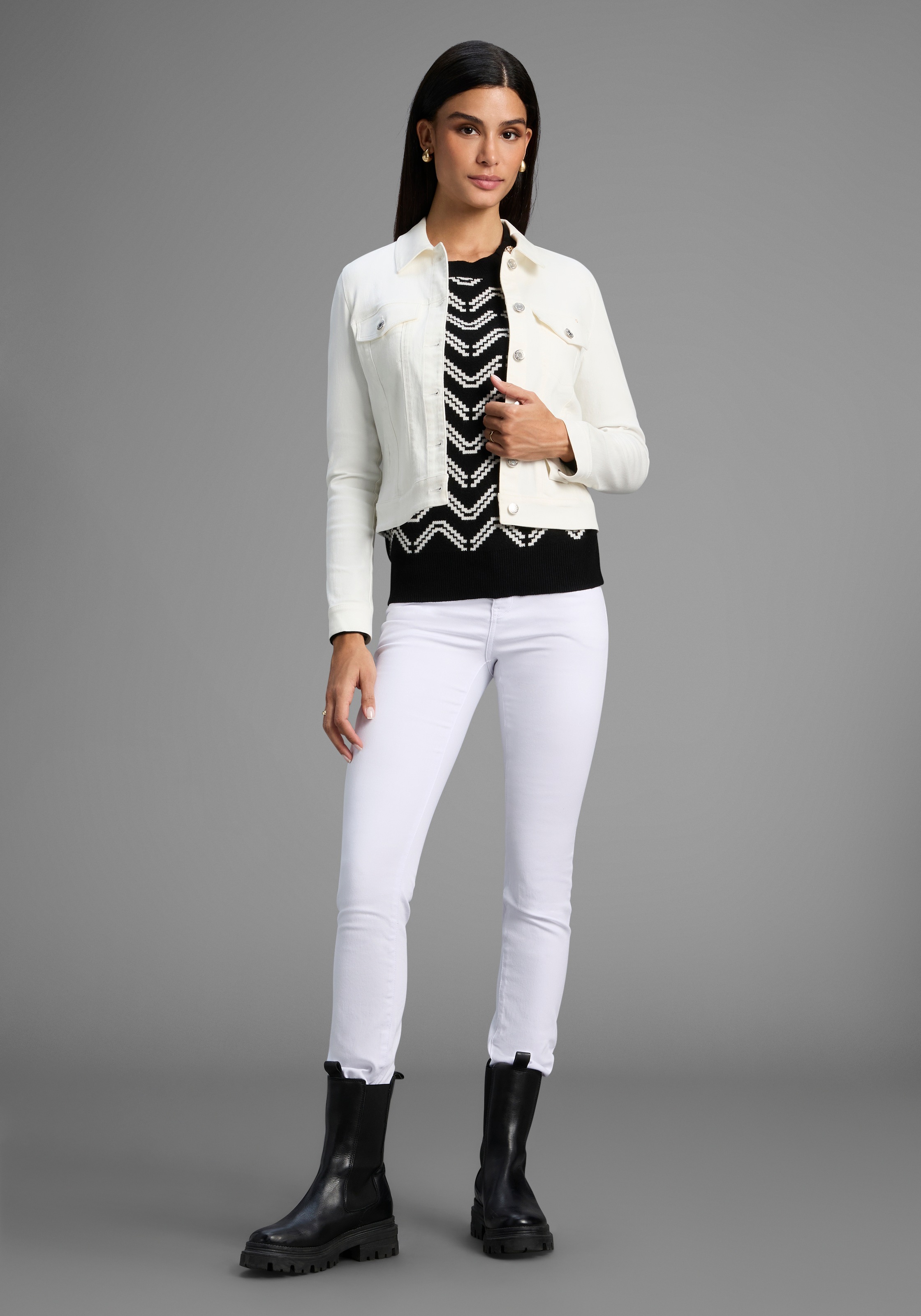 Arizona Skinny Jeans White 3