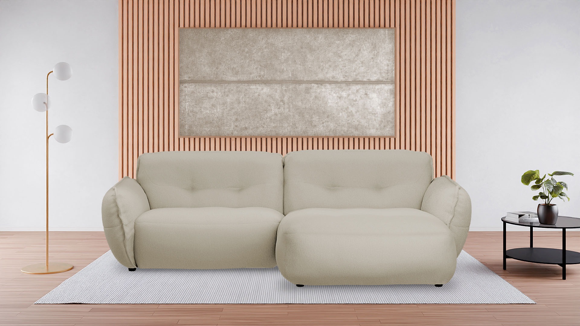 BETYPE Ecksofa "Be Fluffy Mega Sofa, bequem, viel Platz, Breite 289cm, L-Fo günstig online kaufen