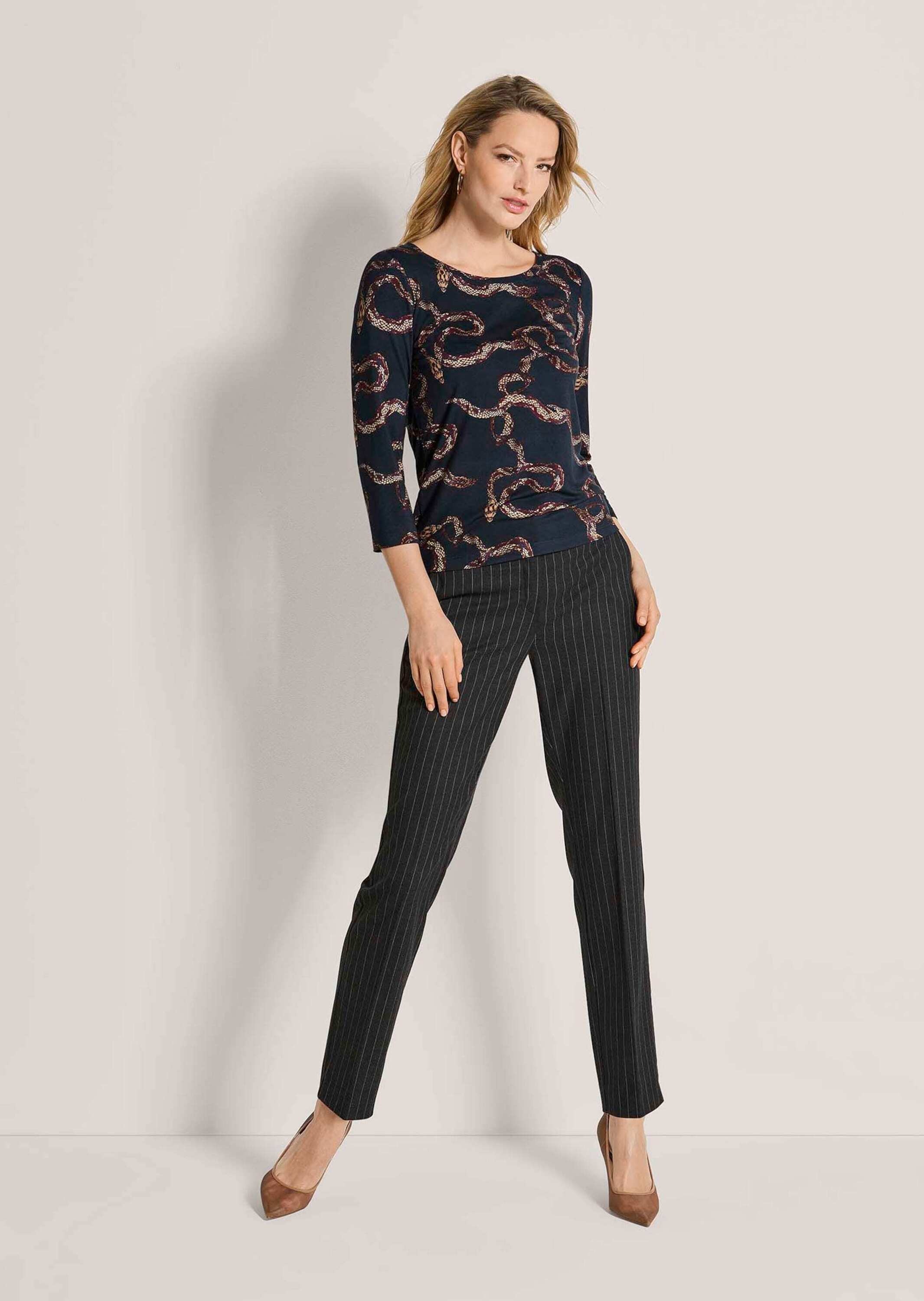 MADELEINE 3/4-Arm-Shirt »Shirt Viskose-Shirt mit Schlangenprint«