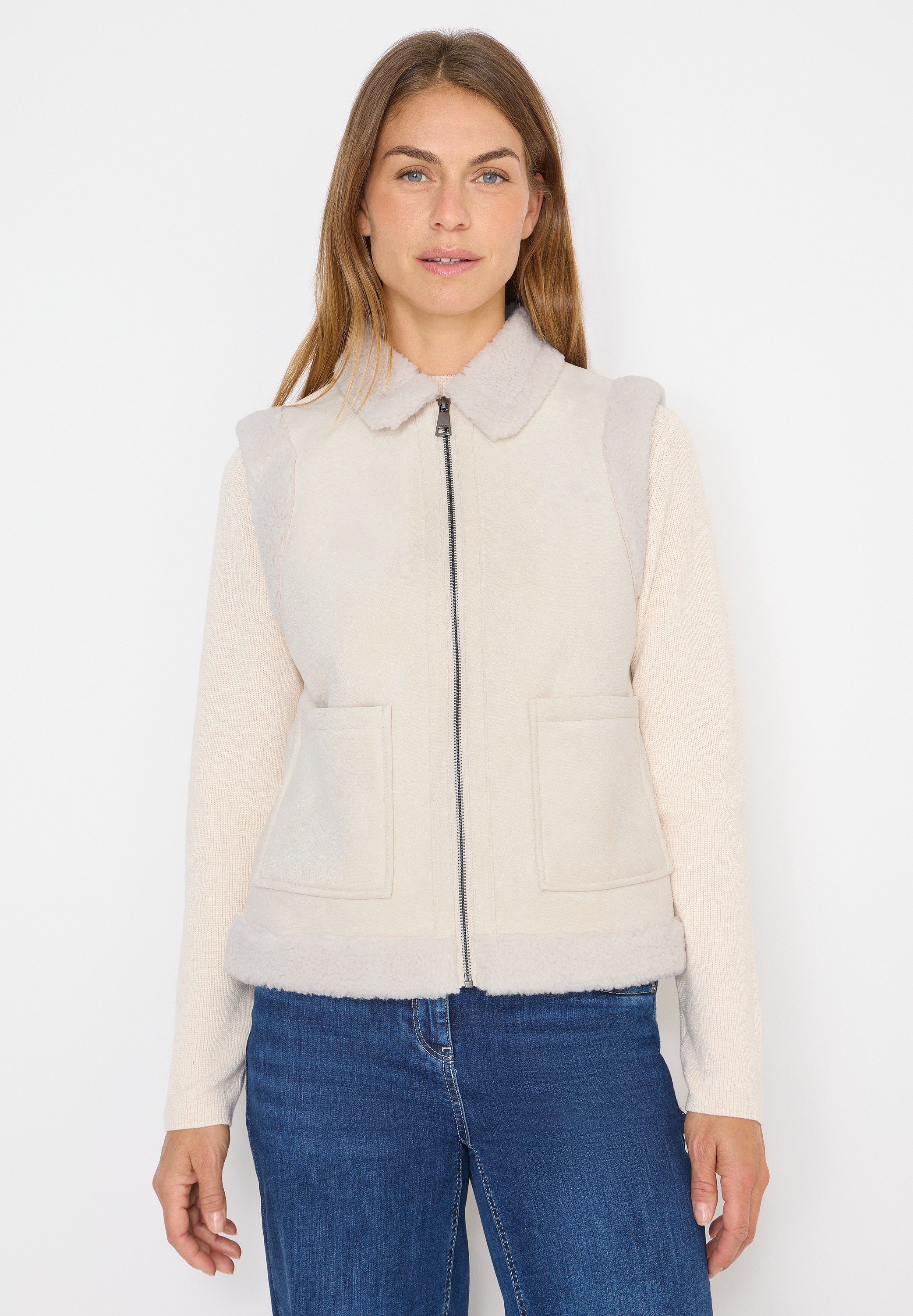 Cecil Fellweste mit aufgenähten Taschen günstig online kaufen