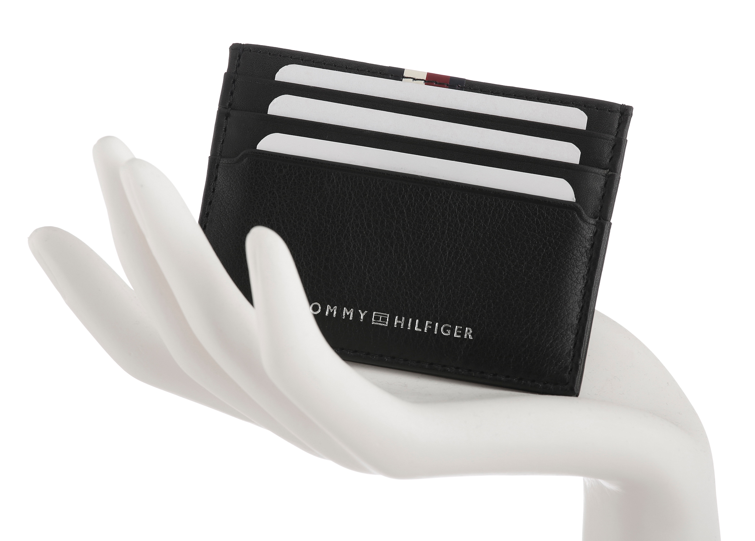 Tommy Hilfiger Kartenetui "TH PREM LEA CC HOLDER", Geldbeutel, Portemonnaie günstig online kaufen