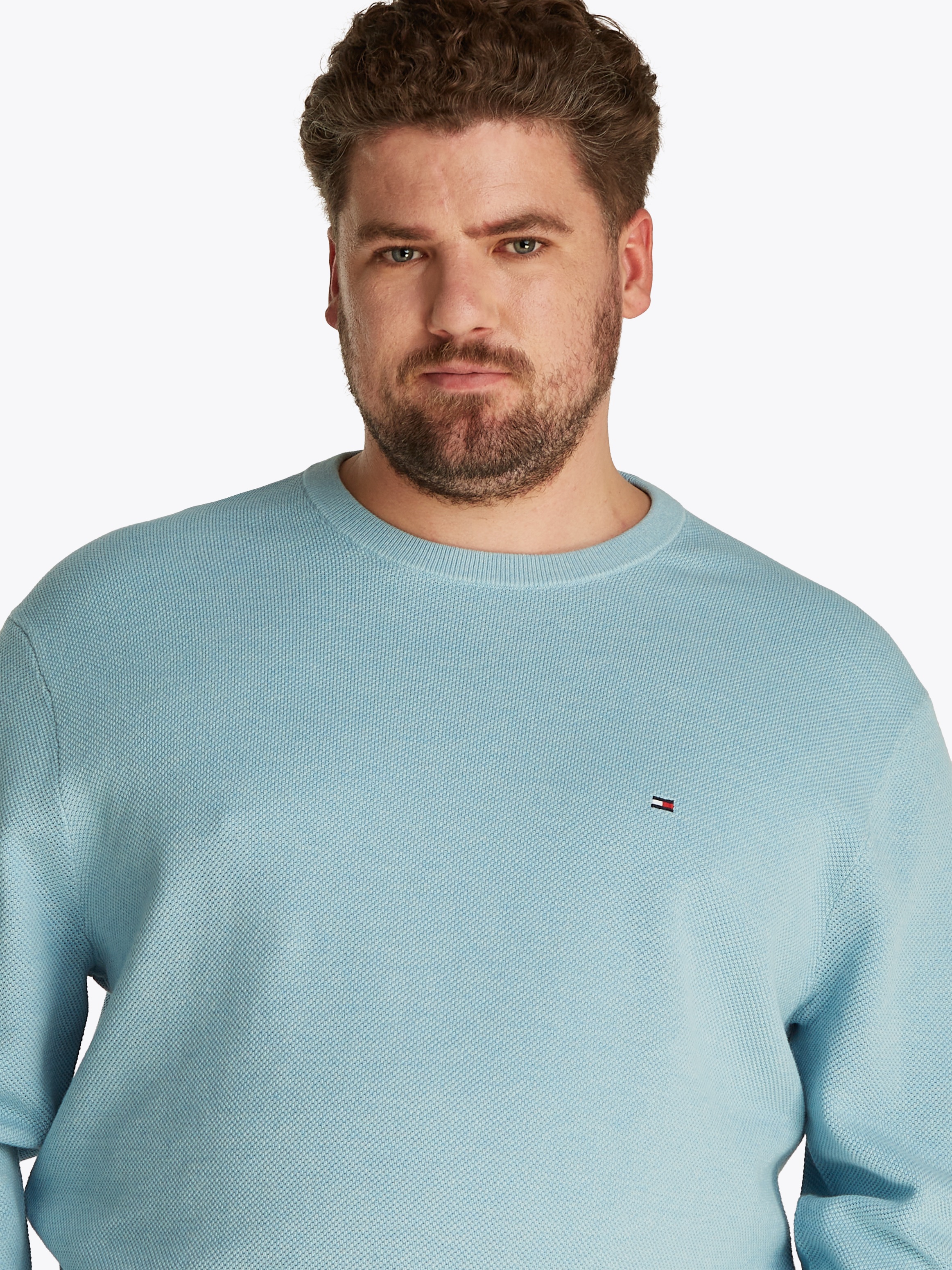 Tommy Hilfiger Big & Tall Rundhalspullover »BT-ESSENTIAL STRUCTURE CREW NECK«, Große Größen