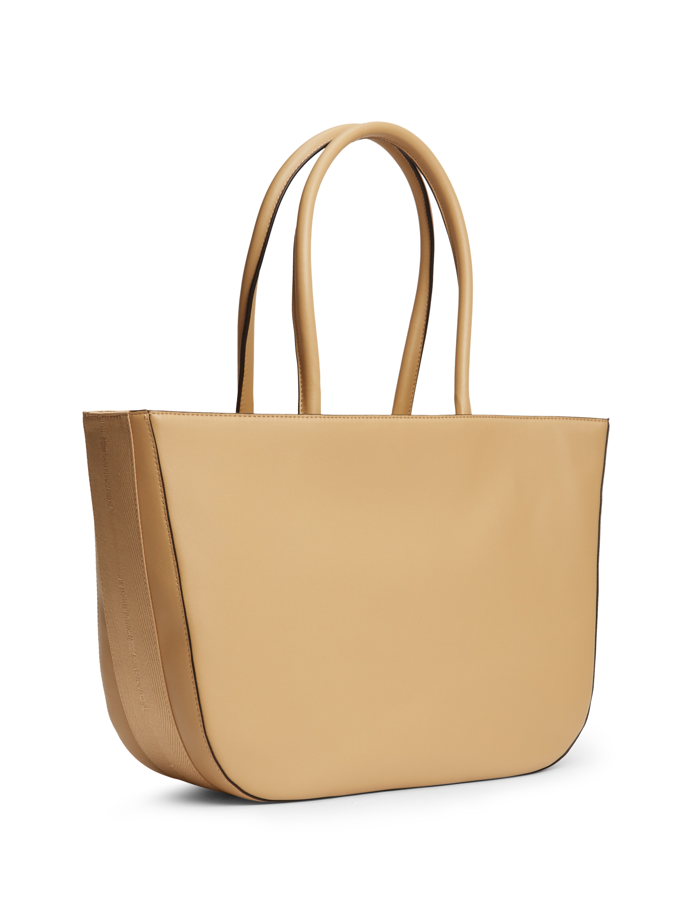 Tommy Hilfiger Tragetasche »TH LOGOTAPE TOTE« Damen Shopper, Handtasche mit goldfarbenem TH-Detail