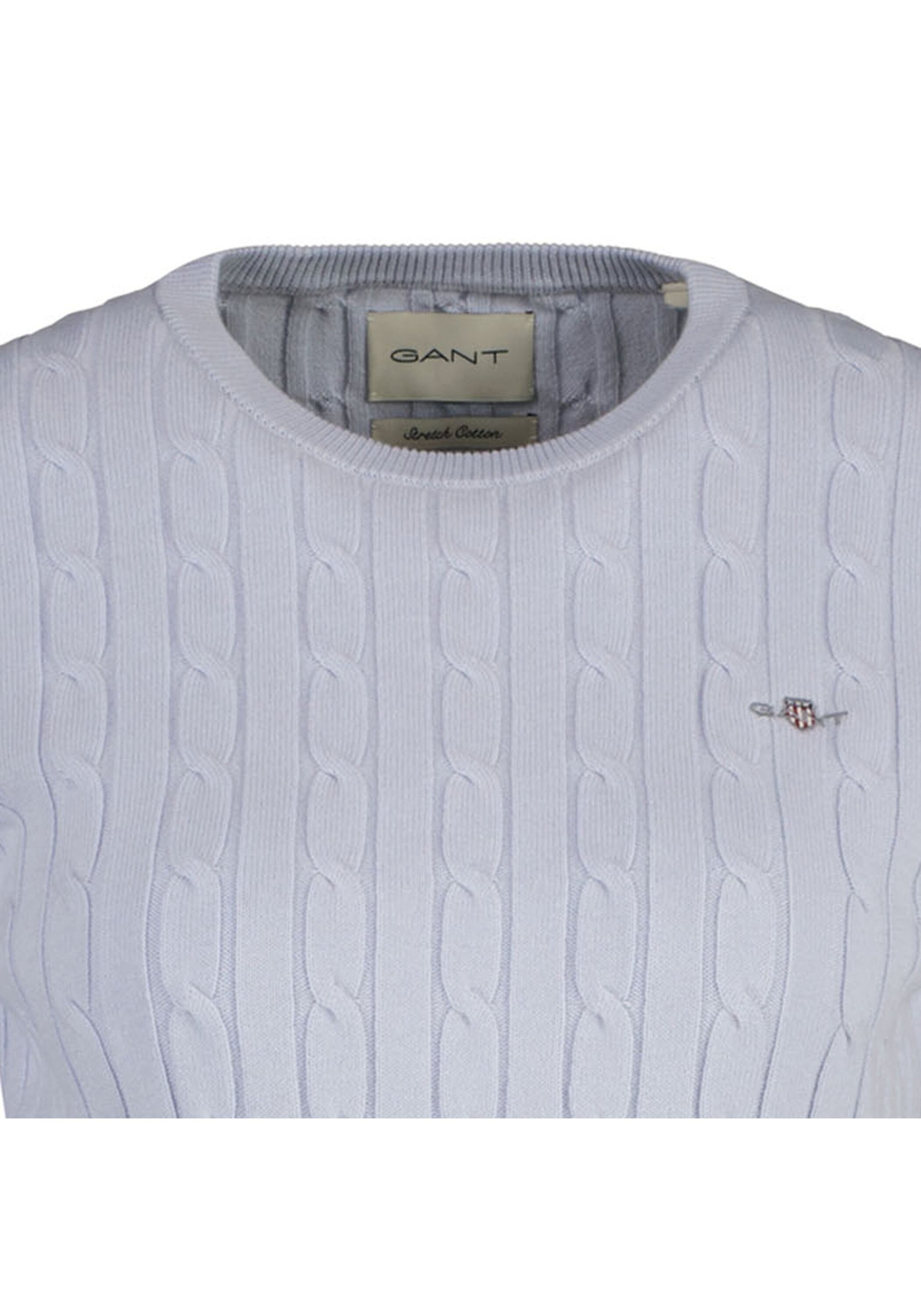 GANT Cable C-Neck Sweater Light Blue M 5