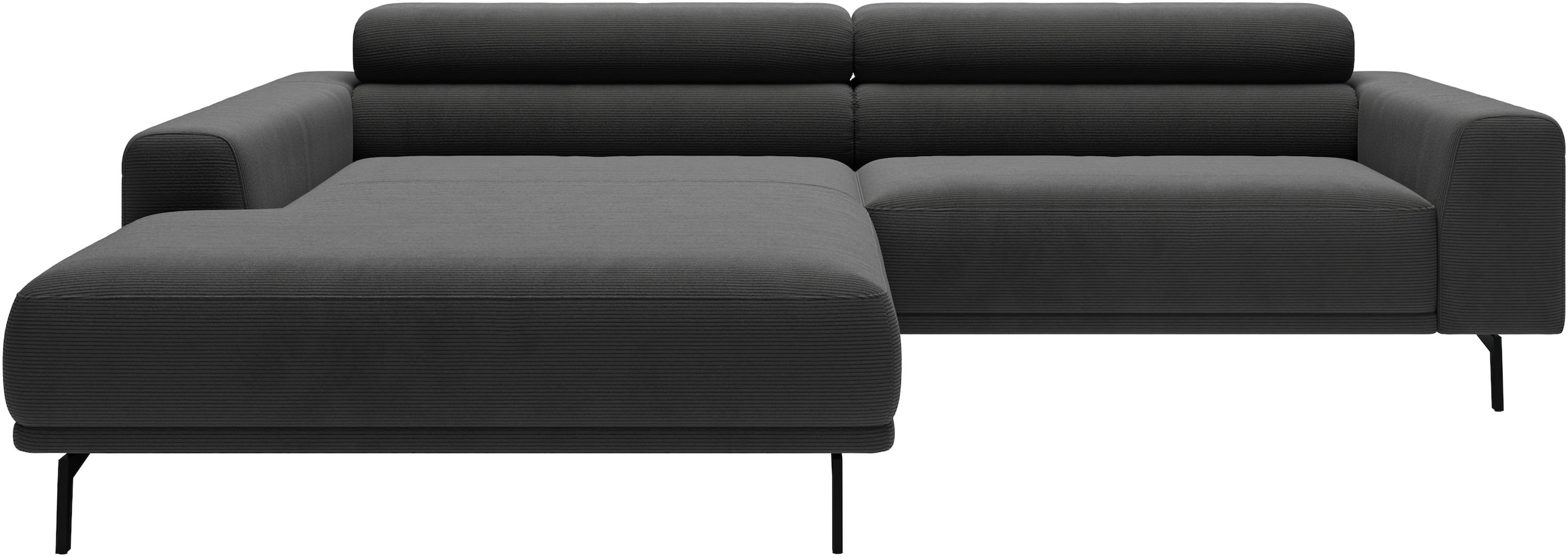 SCHÖNER WOHNEN-Kollektion "Tossa, Modernes Design trifft smarte Funktione, Breite 258 cm" Motorischer Sitzvorzug, Kopfteil-Funktion & Saugroboter-Höhe