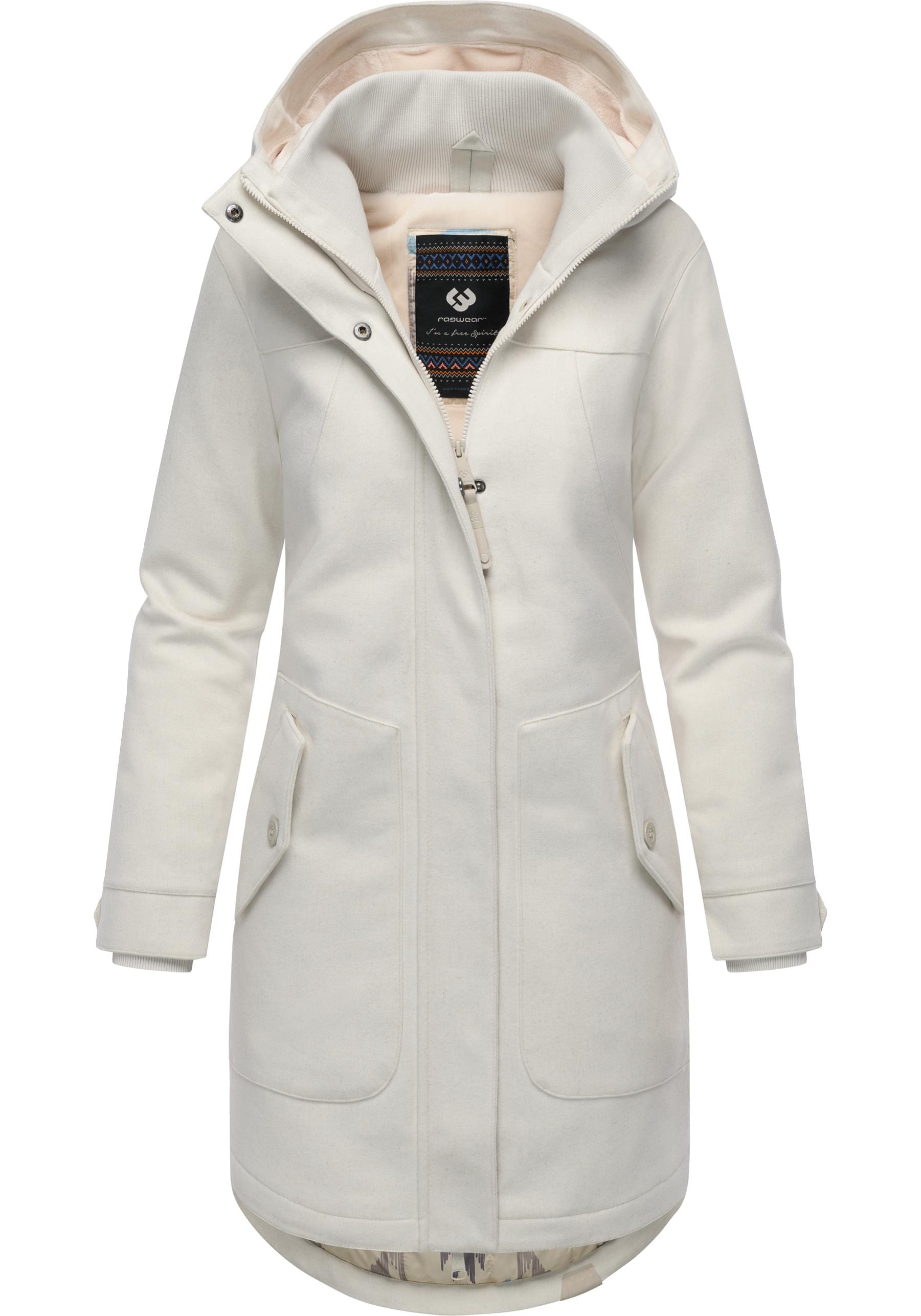 Ragwear Wintermantel "Jannisa Coat" Klassischer Damen Kurzmantel mit Kapuze günstig online kaufen