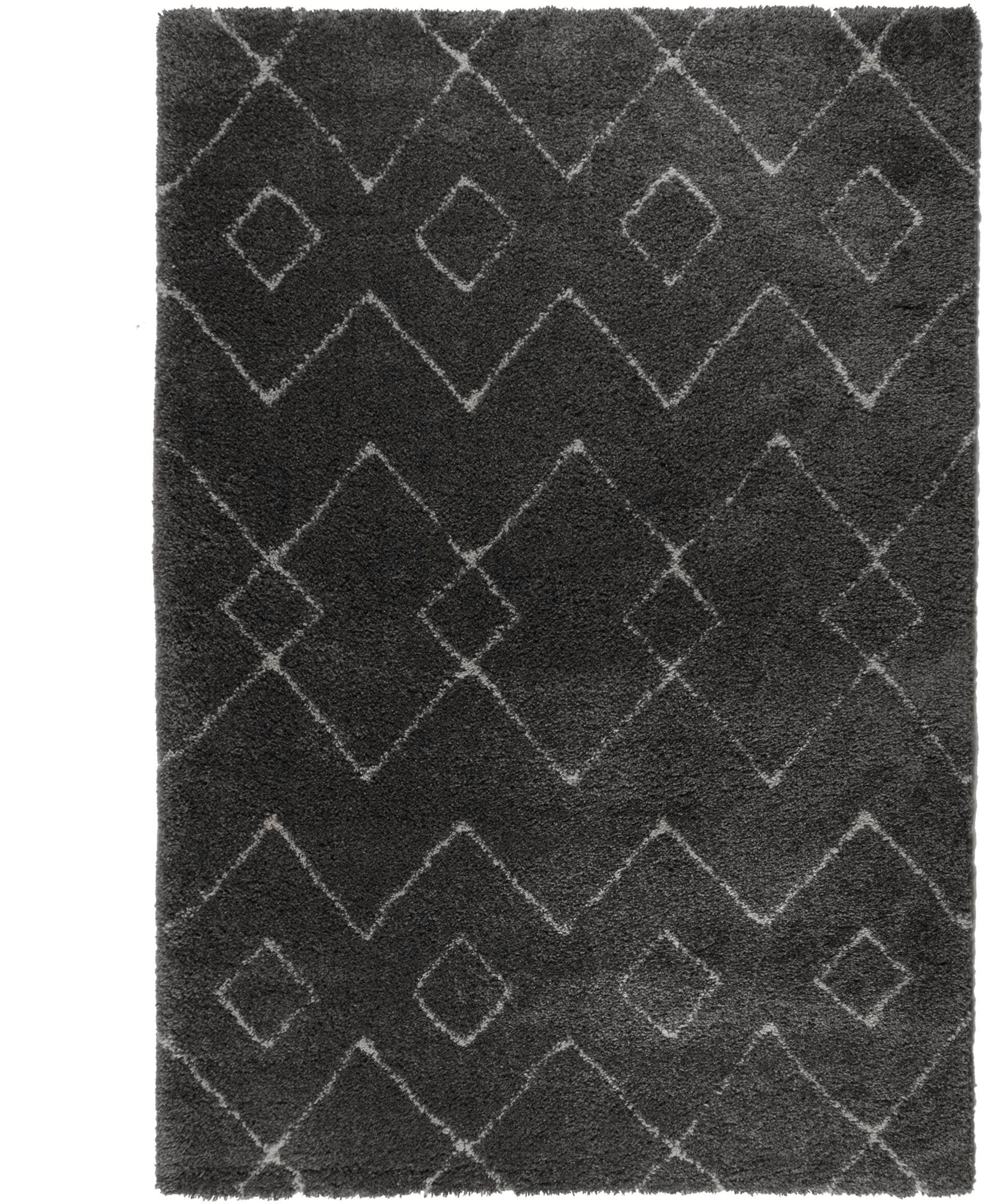 Hochflor-Teppich »Imari«, rechteckig, Berber Optik, Boho, Rauten Muster