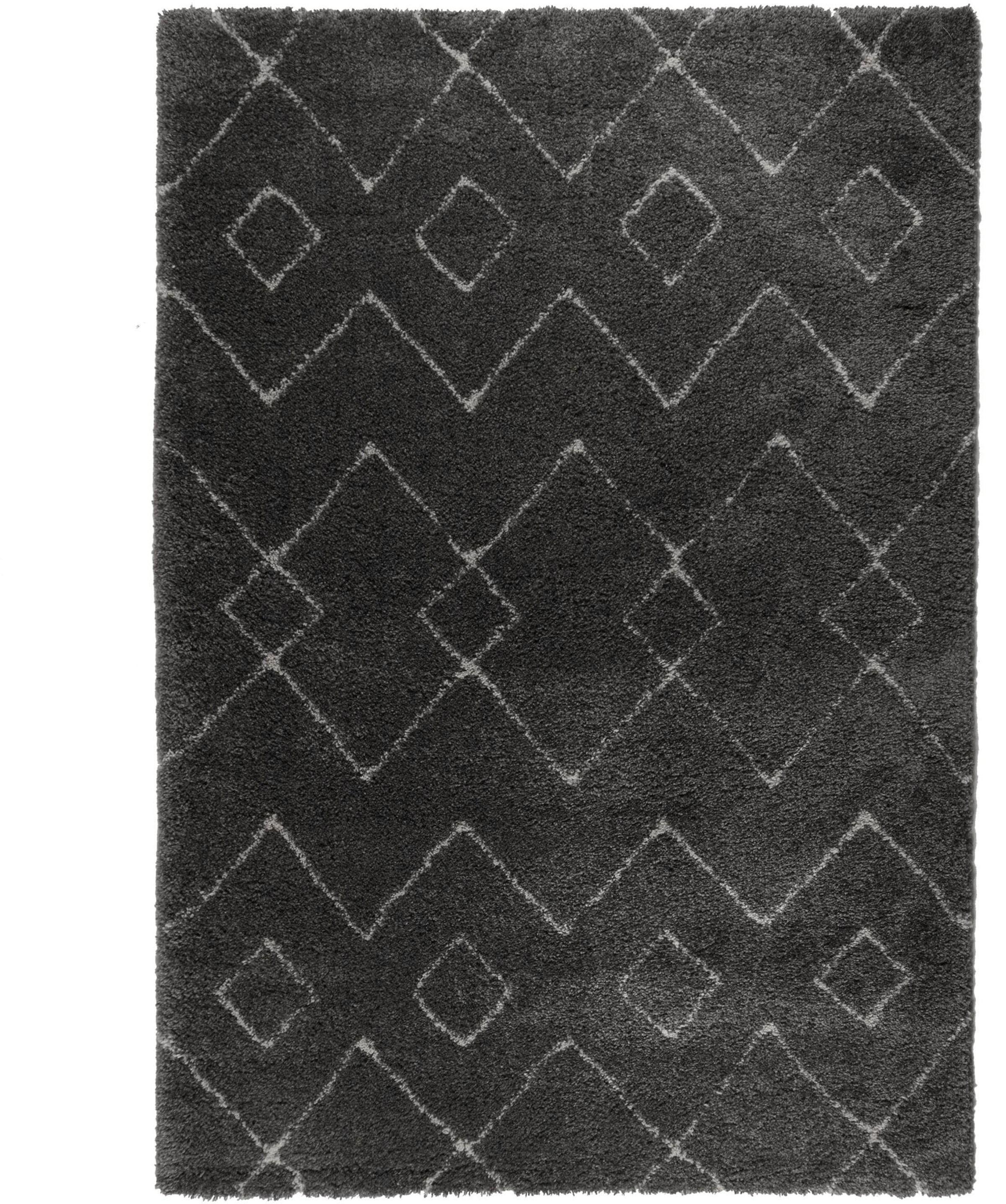 FLAIR RUGS Hochflor-Teppich »Imari«, rechteckig, 30 mm Höhe, Berber Optik, Boho, Rauten Muster