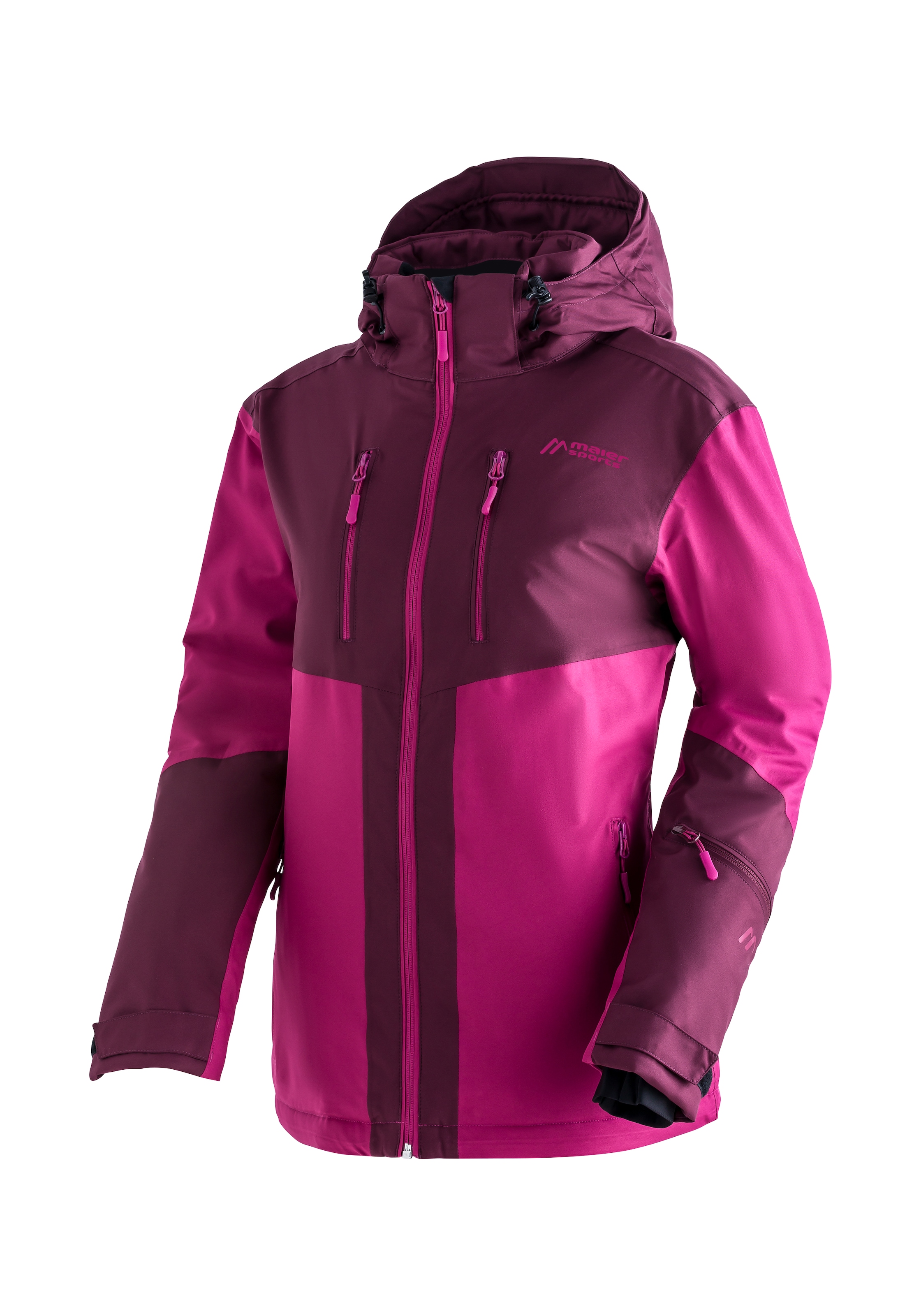 Skijacke »INA«, Damen Winterjacke, wind/wasserdicht, 5 RV-Taschen und Kapuze, Regular fit