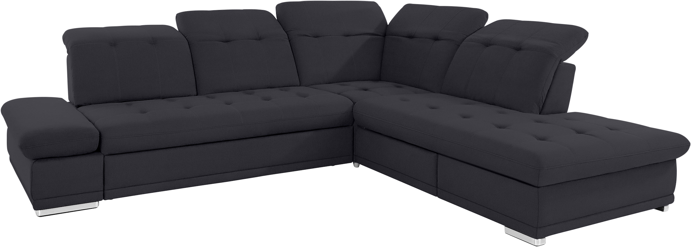 COTTA Ecksofa »Holiday L-Form mit Sitztiefen-, Armteil- und Kopfteilverstellung«, wahlweise mit Bettfunktion inkl. Bettkasten