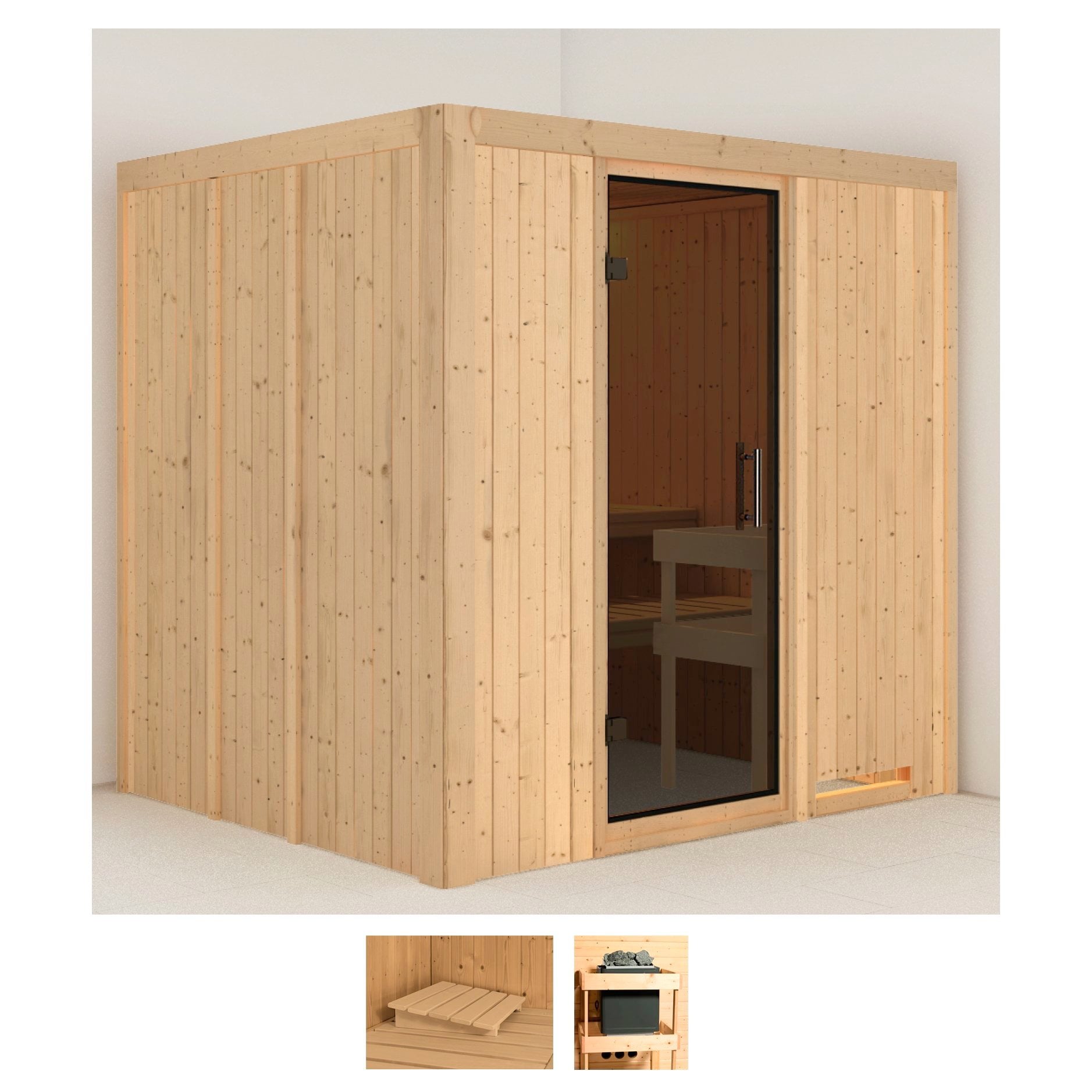 Sauna »Solida«, (Set), ohne Ofen