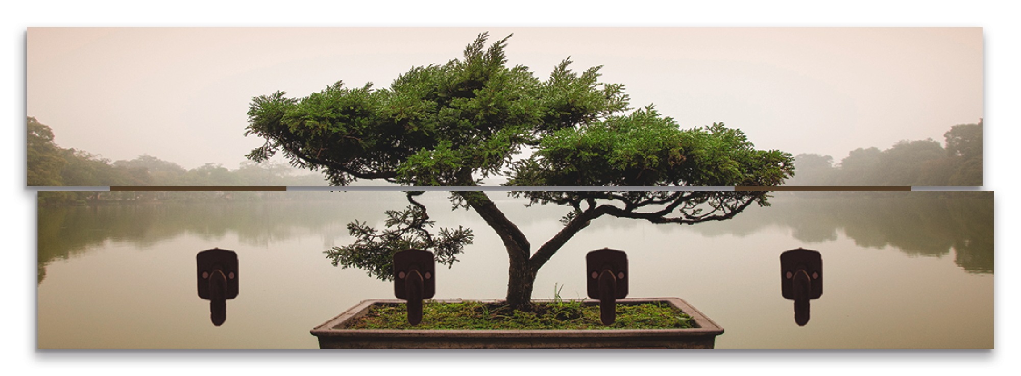 Artland Garderobenleiste »Chinesischer Bonsaibaum«, teilmontiert