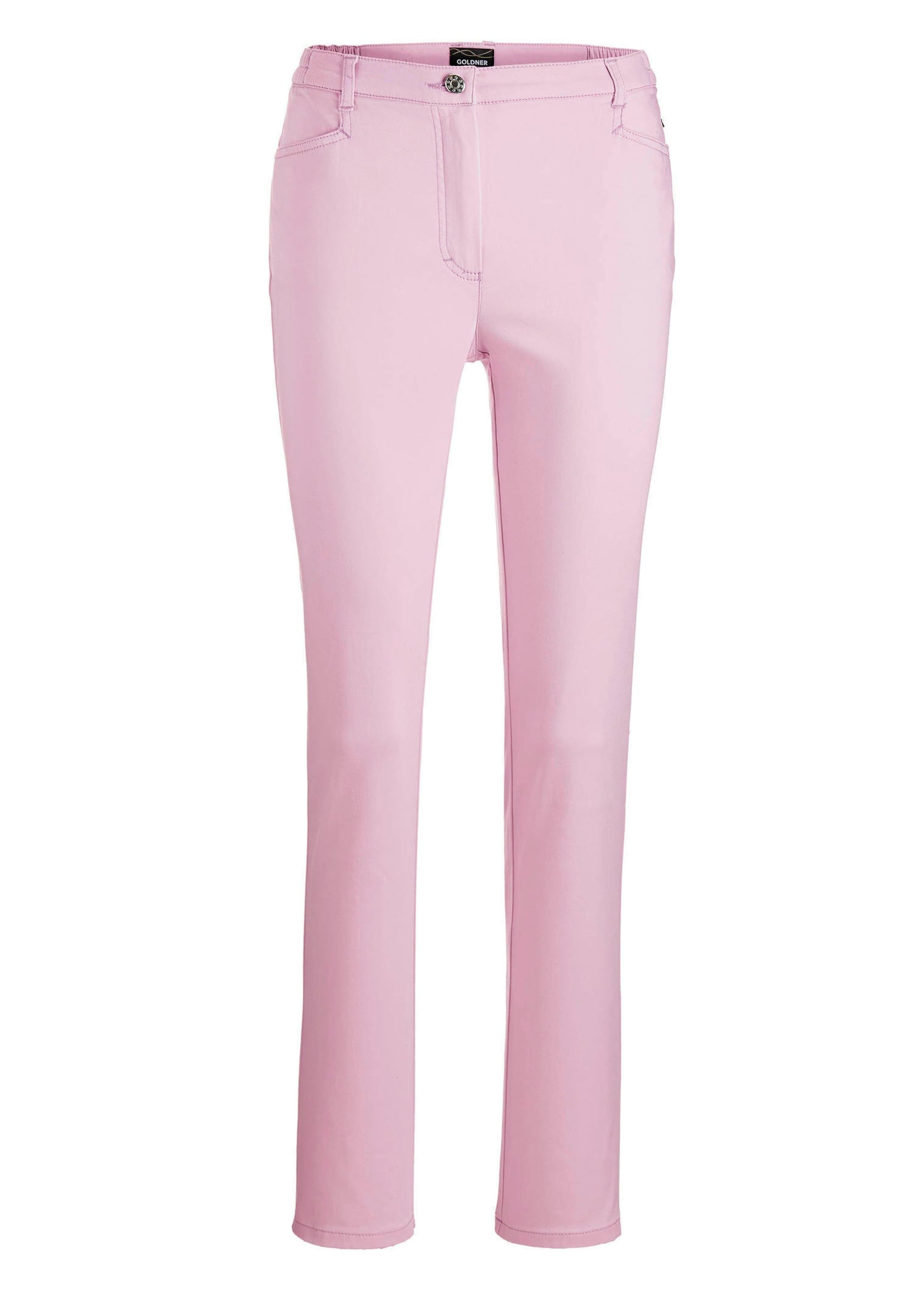 GOLDNER Stoffhose "Baumwollhose mit Dehnbund" Ohne