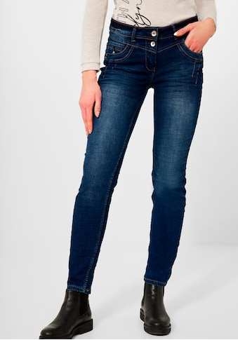 Cecil Loose-fit-Jeans, mit 2-Knopf-Form-Verschluss kaufen