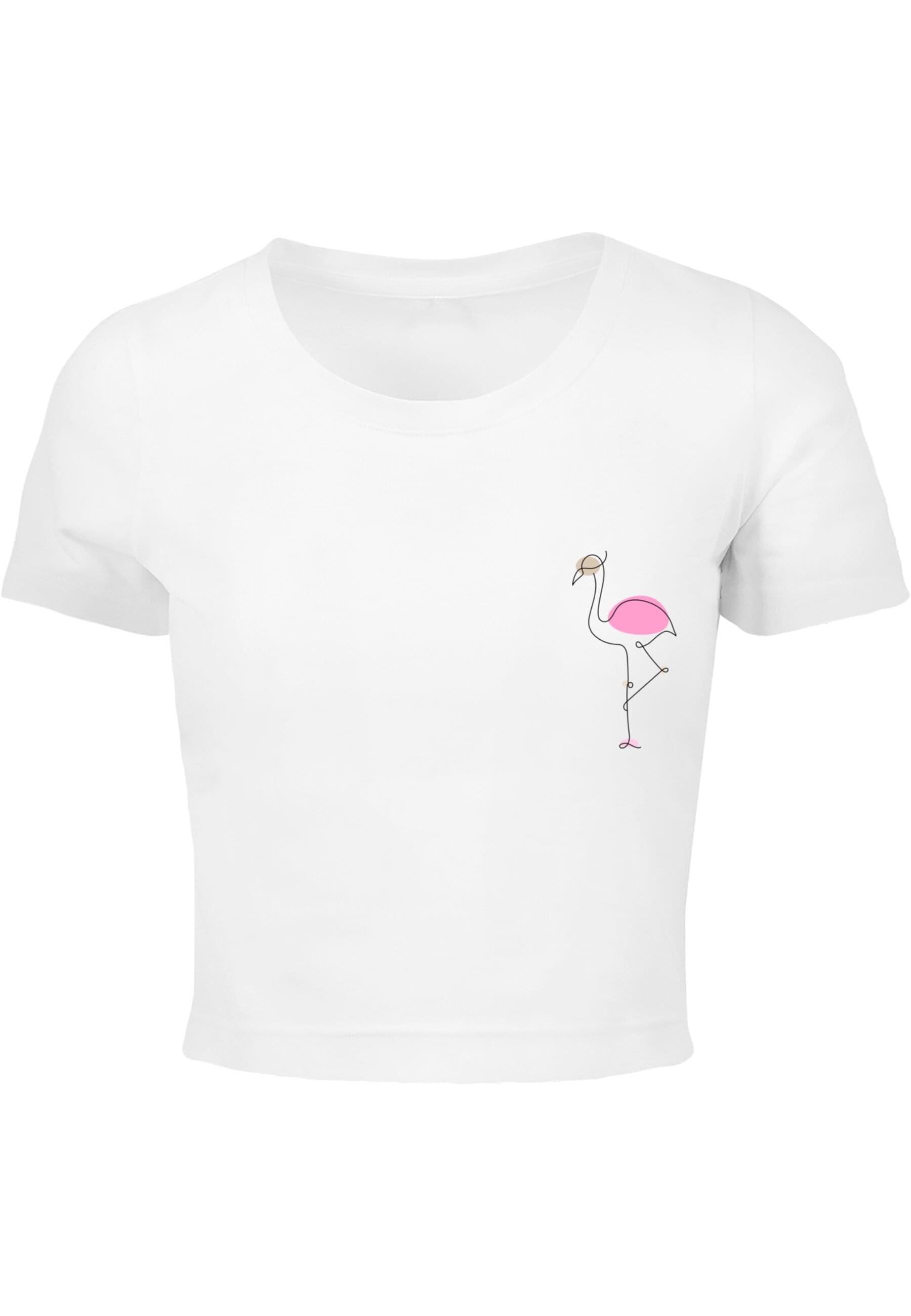 Merchcode T-Shirt "Merchcode Damen Ladies Flamingo Cropped Tee" 1 Stk. tlg. günstig online kaufen