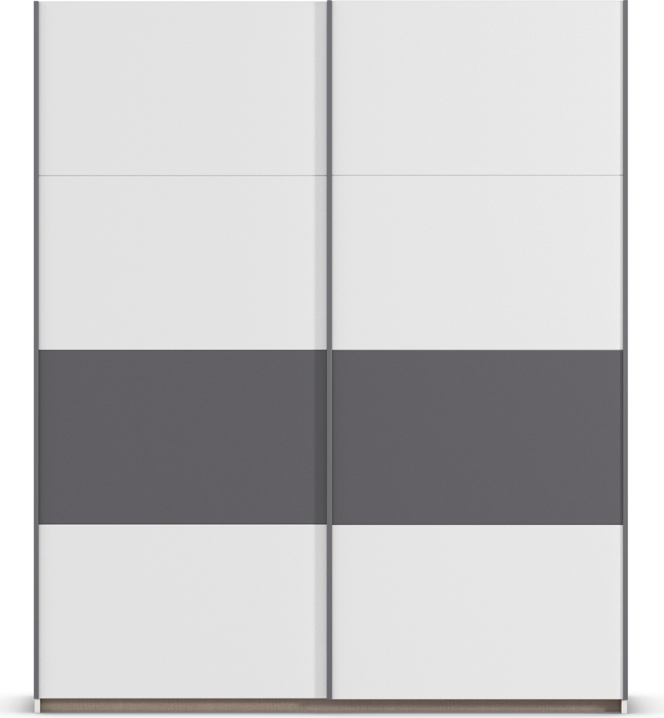 rauch Schwebetürenschrank »Kleiderschrank Schrank Garderobe Schlafzimmerschrank OXFORD«, (in 3 verschiedenen Ausstattungen BASIC/CLASSIC/PREMIUM), mit Griffleisten aus Metall, auch für kleinere Räume MADE IN GERMANY