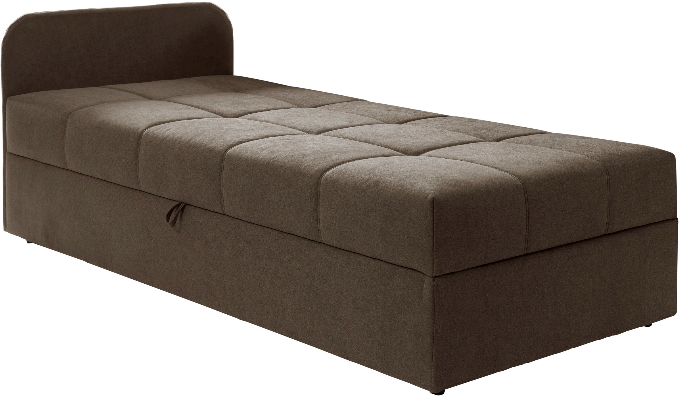 Schlafsofa ALINA "Marla", braun (braun eqe 4), B:205cm H:73cm T:91cm, Chenille EQE (100% Polyester), Sofas, Schlafsofa, inkl. Stauraum, Armlehne wahlweise links ode rechts 2