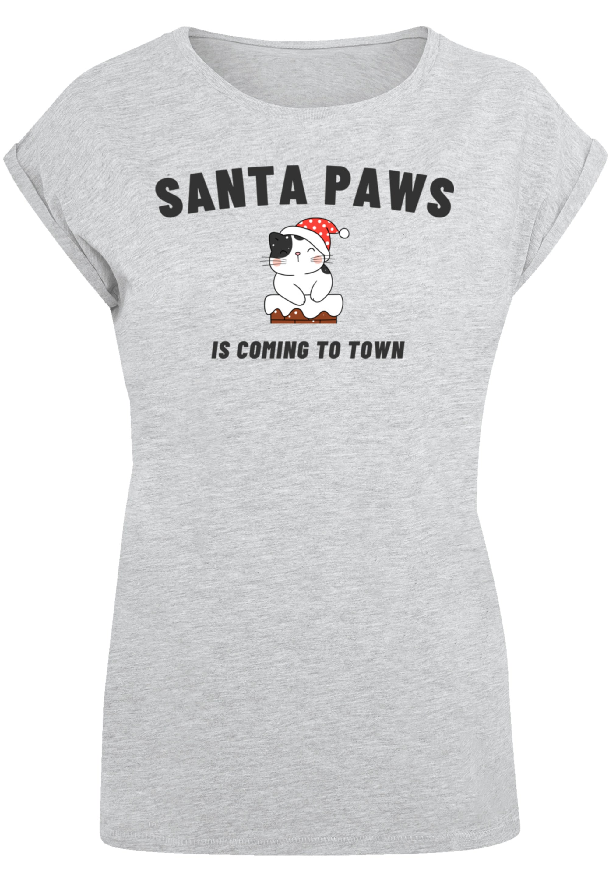 F4NT4STIC T-Shirt »Santa Paws Christmas Cat«, Premium Qualität, Rock-Musik, Band