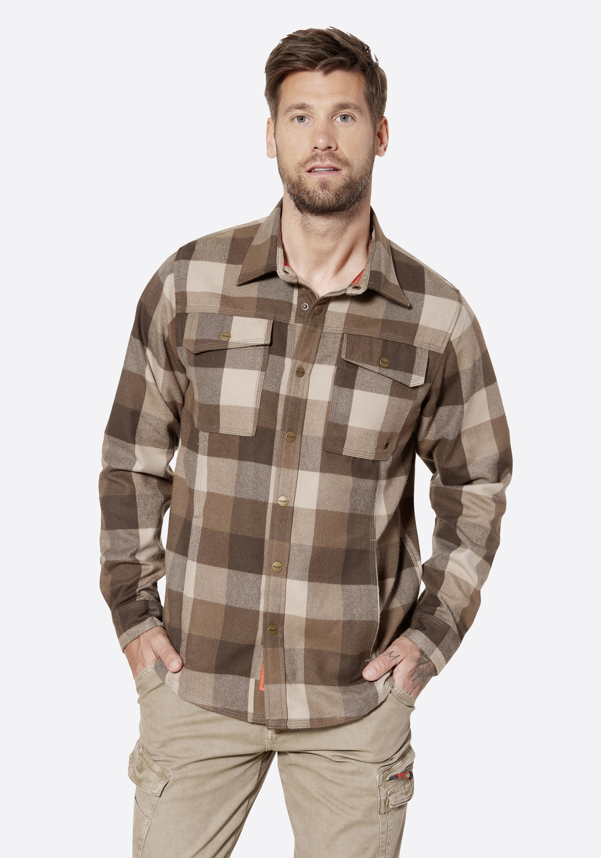 HERO by John Medoox Karohemd "Overshirt Workwear Arbeitshemd", Arbeitshemd günstig online kaufen