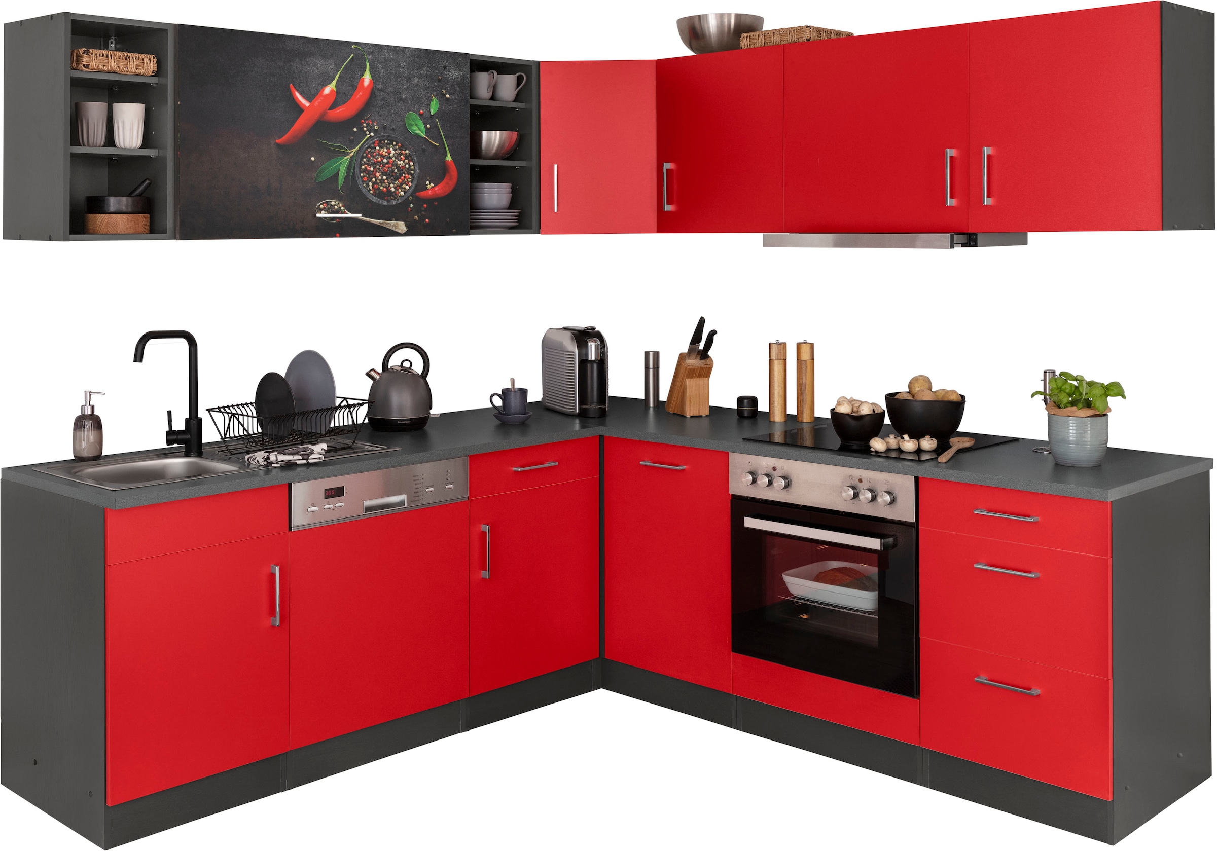 KOCHSTATION Küchenzeile "KS-Paris – Küchen mit einzigartigen Fotomotiven au günstig online kaufen