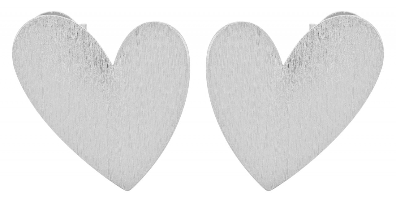 Adelia´s Paar Ohrhänger »Damen Ohrstecker aus 925 Sterling Silber mit Herz«