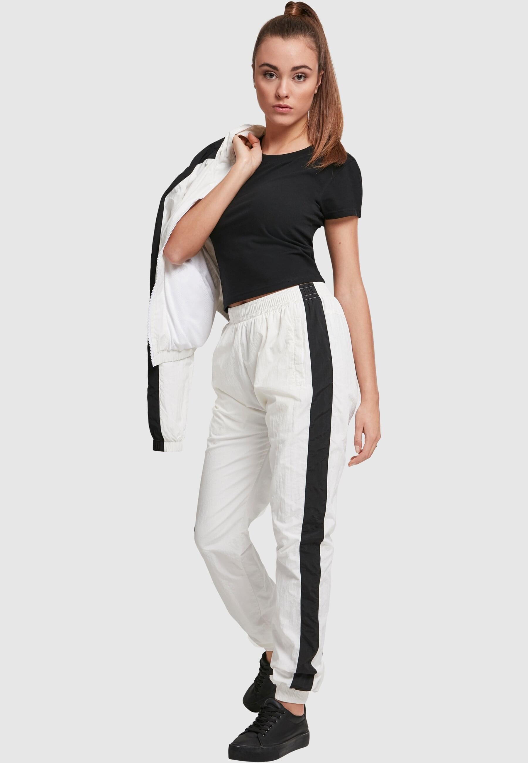 URBAN CLASSICS Stoffhose »Urban Classics Damen Ladies Striped Crinkle Pants«, (1 tlg.)