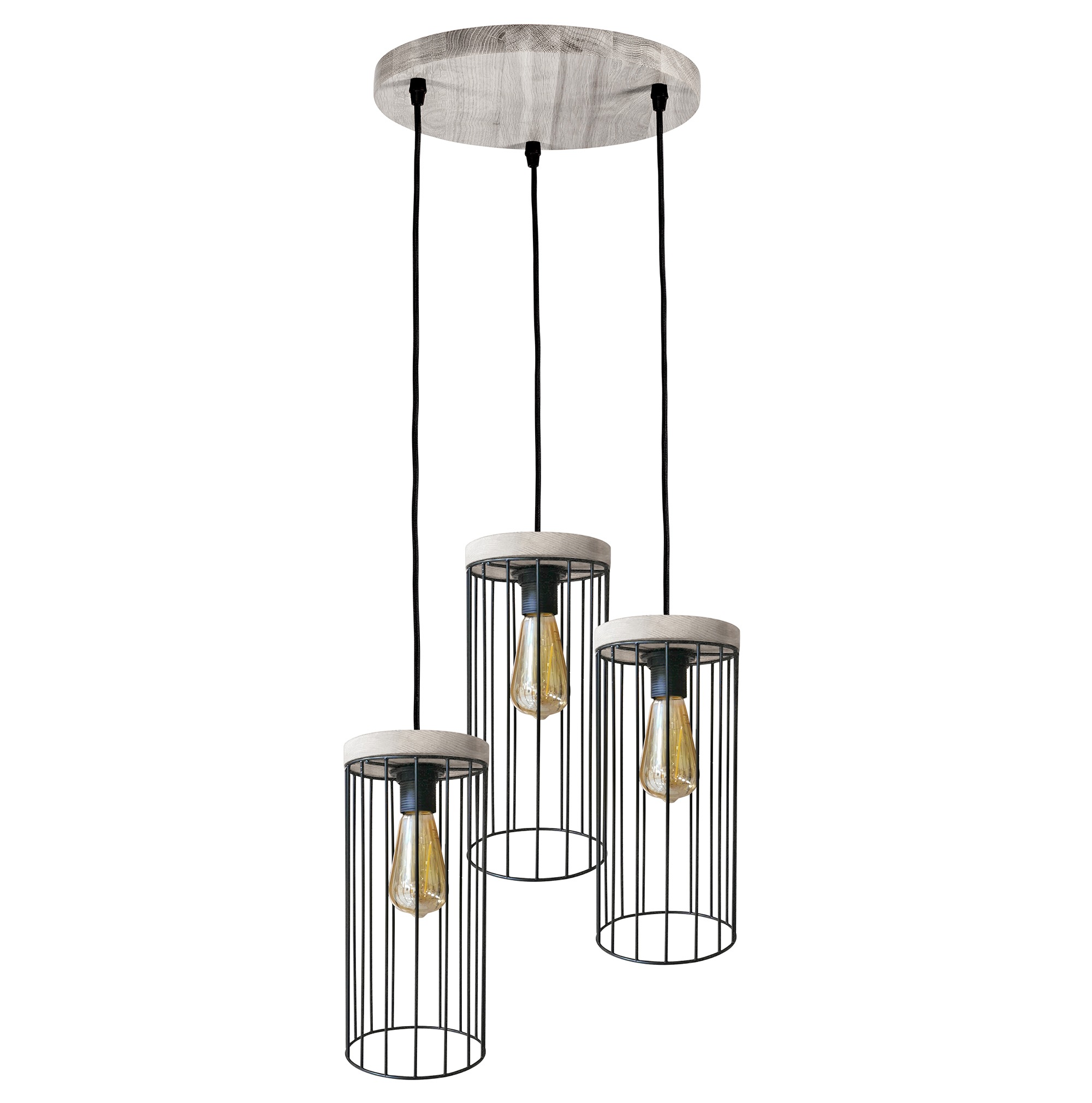 BRITOP LIGHTING Pendelleuchte »TIMEO in BAUR MAX«, Grau aus WOOD Metall, mit Hängeleuchte, Kiefernholz flammig-flammig, | Schirm 3 Trendiger