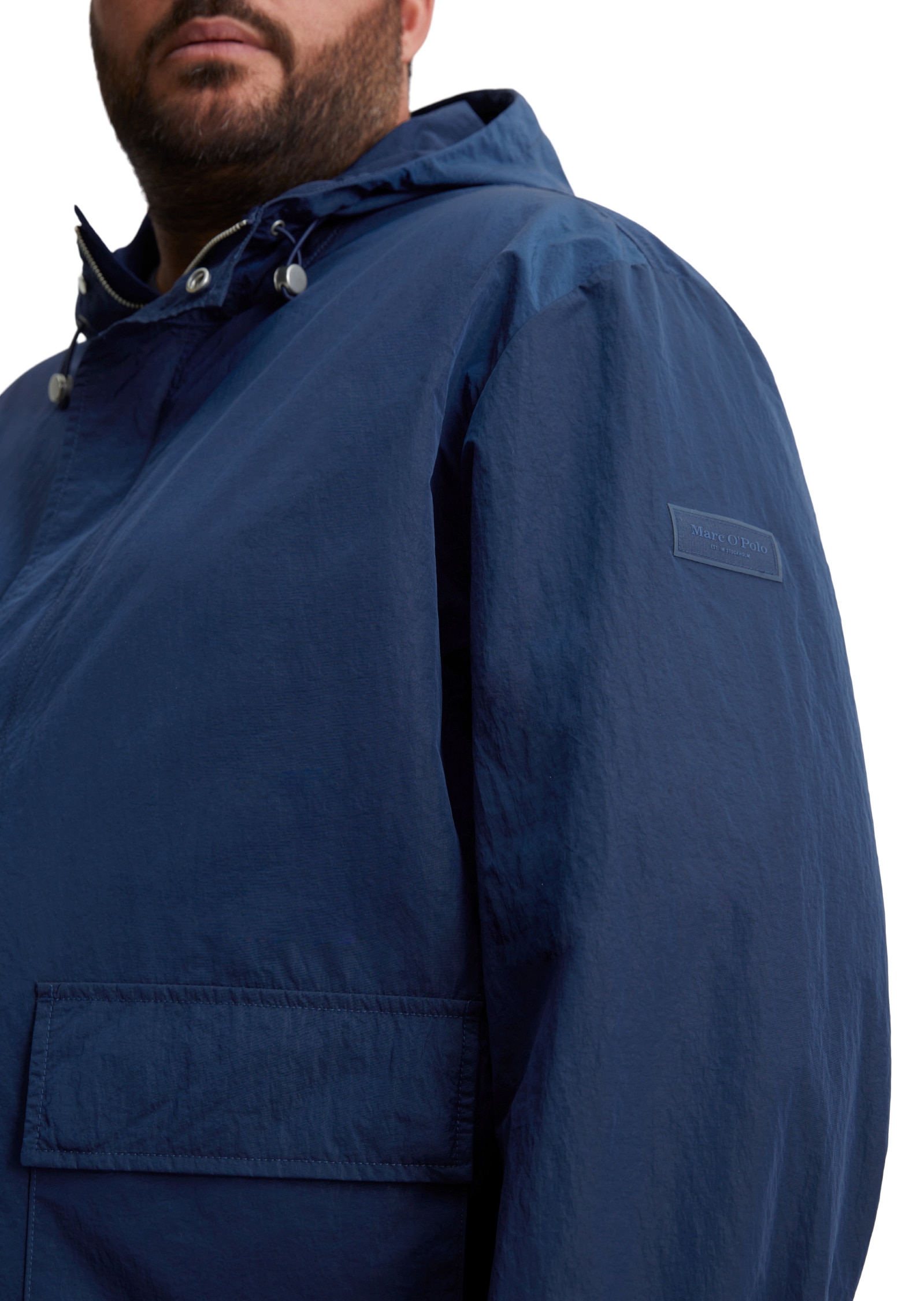 Marc O'Polo Outdoorjacke »aus wasserabweisendem Material«, mit Kapuze
