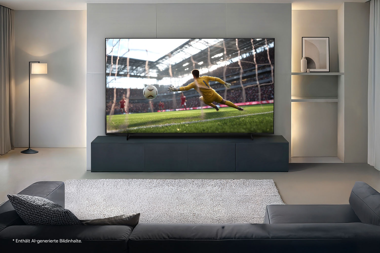 Samsung Mini-LED-Fernseher »GU55M80HAU« 138 cm/55 ″ Smart-TV Mini-LED HDR, Motion Xcelerator 144 Hz, AI Fußballmodus, Dynamik Sound