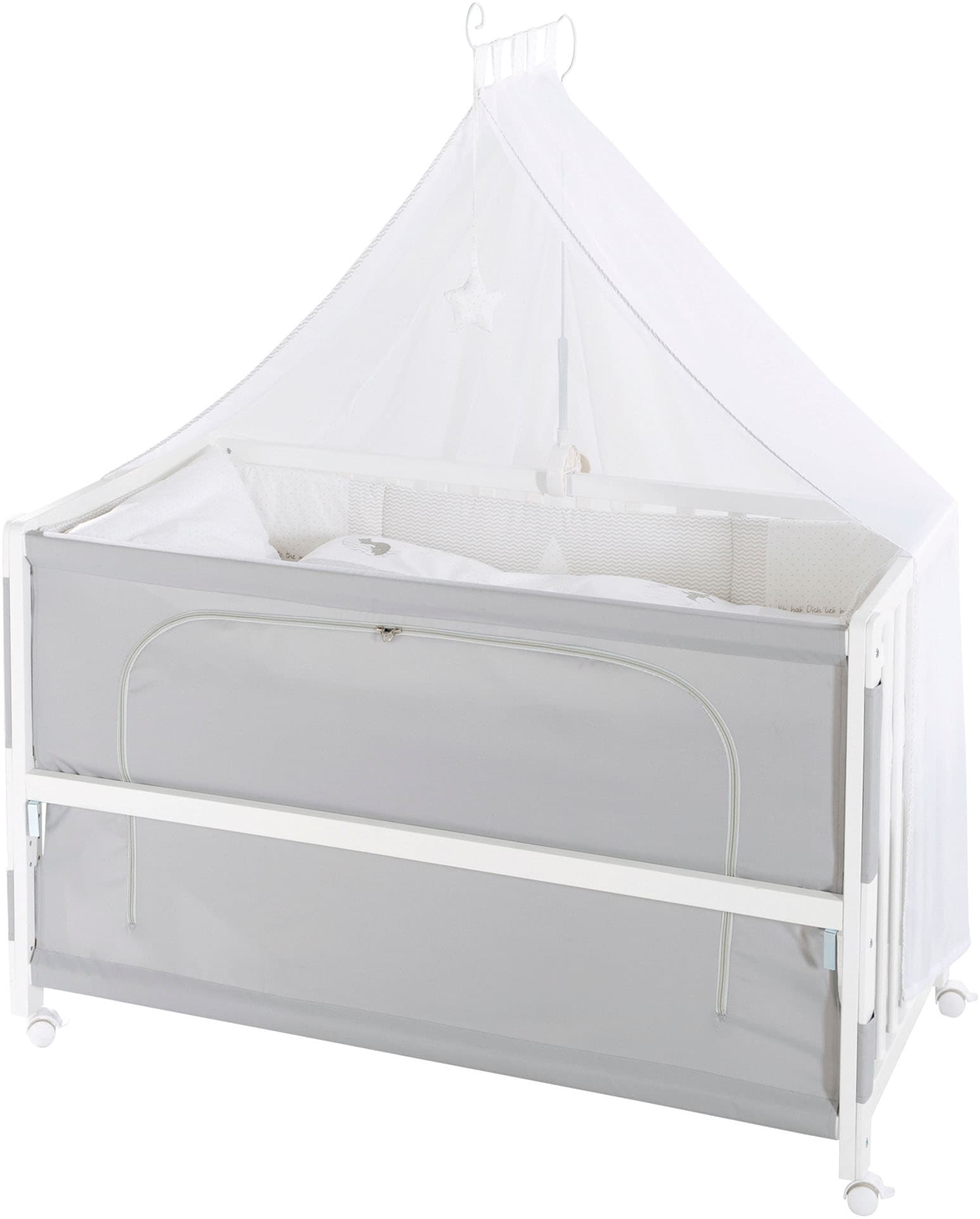 roba® Babybett »Room Bed, Fox & Bunny«, (6 tlg.)