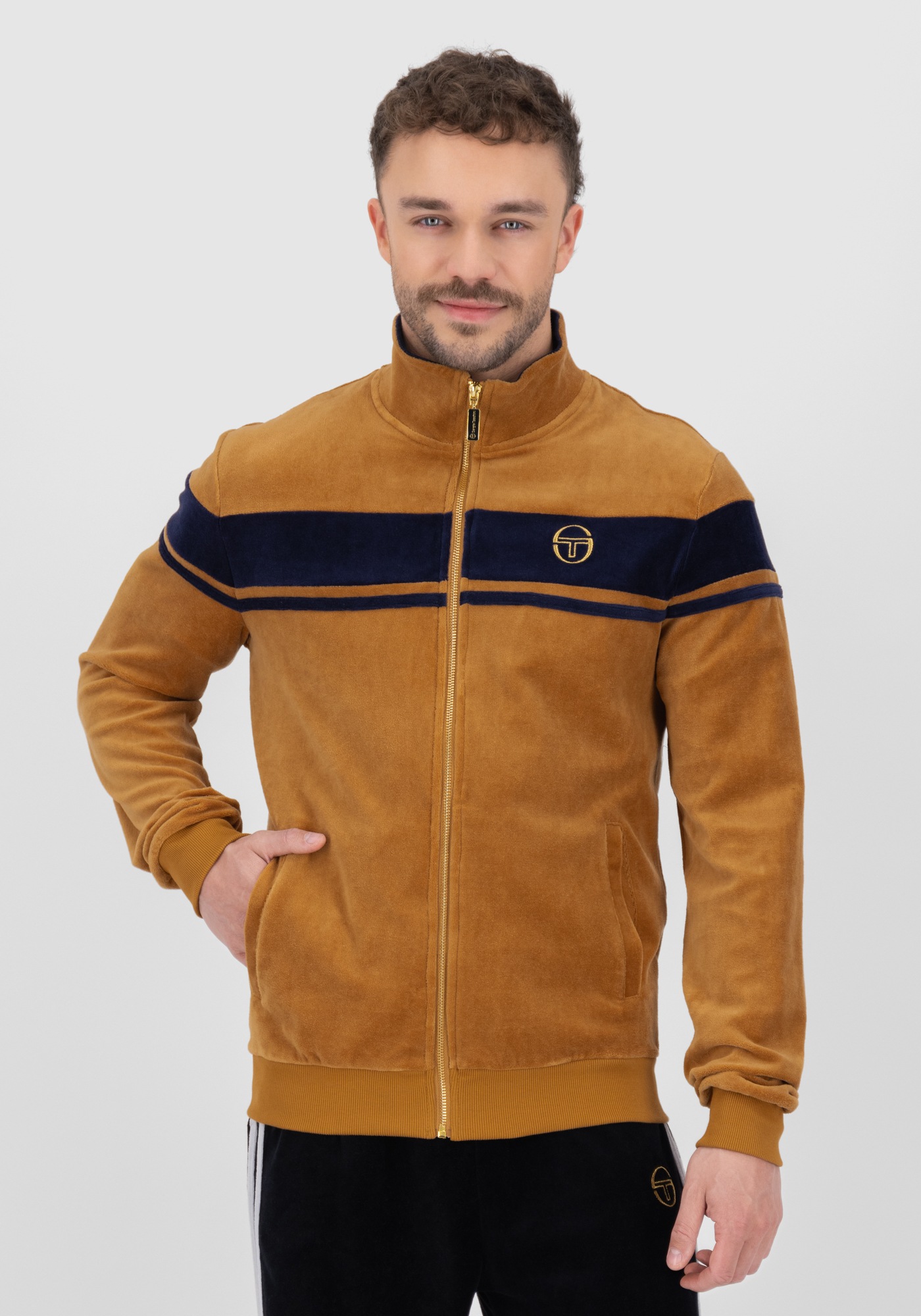 Sergio Tacchini Trainingsjacke "DAMARINDO VELOUR TJ Herren", ohne Kapuze, T günstig online kaufen