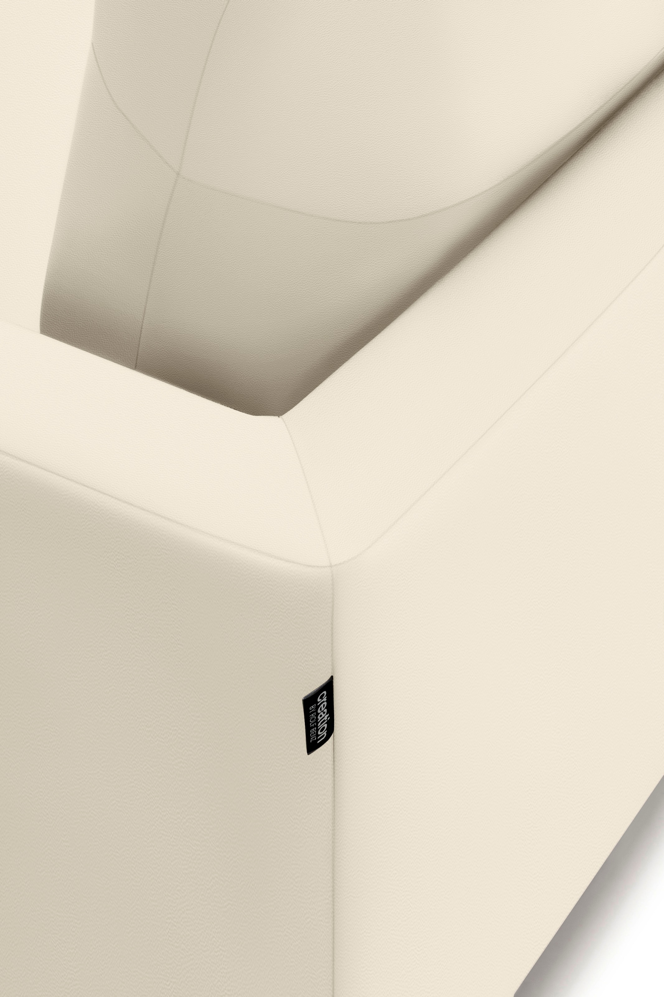 Creation BY ROLF BENZ Ecksofa »CR.414, Designecksofa, Polsterecke, L-Form«, wahlweise aus feinstem Rindsleder oder hochwertigem Chenille
