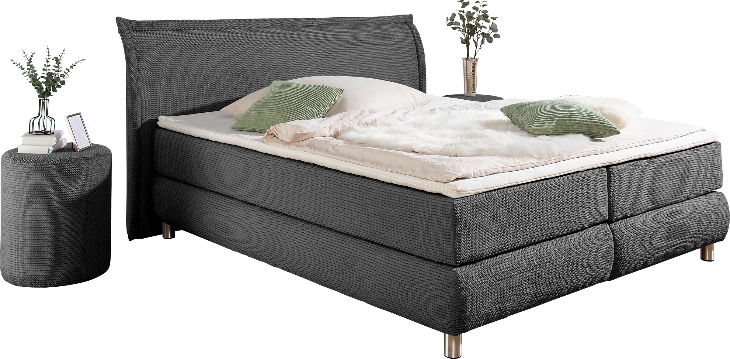 INOSIGN Boxspringbett ""Coloma" erhältlich in H2, H3 oder H4 inkl. Topper", günstig online kaufen